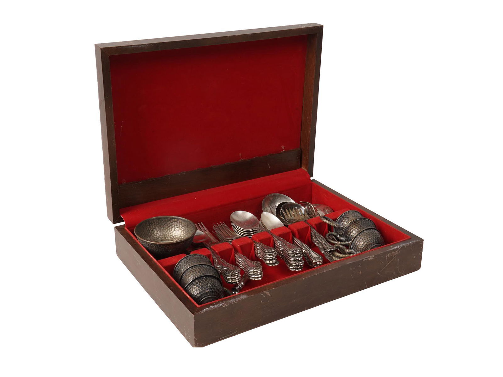 VINTAGE ROGERS ONEIDA SILVERPLATE FLATEWARE SET (1 of 12)