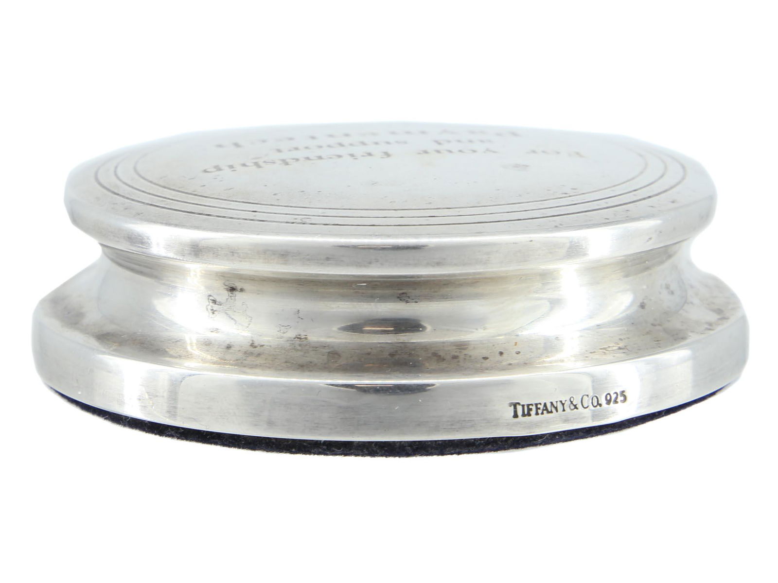 VINTAGE STERLING SILVER TIFFANY PAPERWEIGHT (1 of 6)