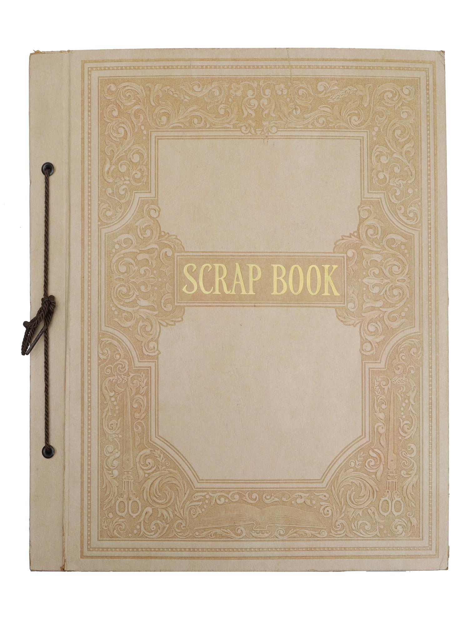 AN ANTIQUE VICTORIAN SCRAP BOOK W. ROMANTIC CARDS (1 of 5)