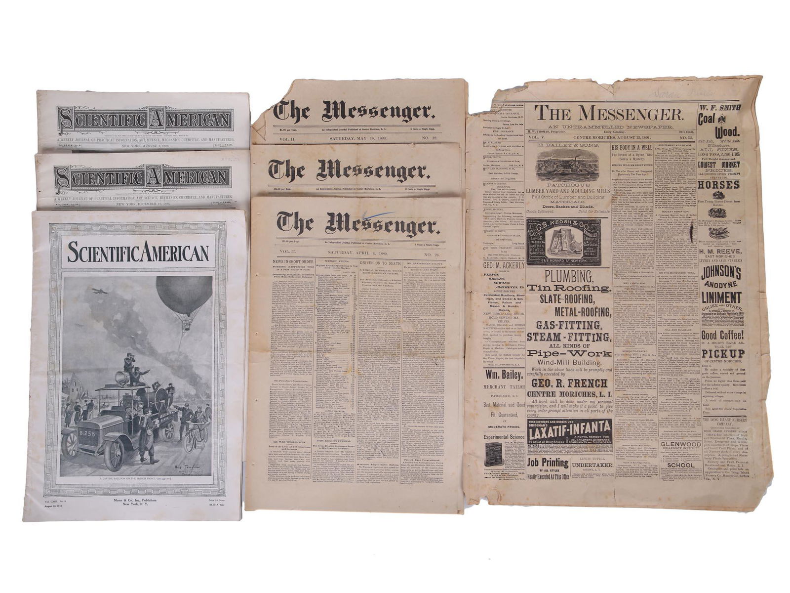 THE MESSENGER, SCIENTIFIC AMERICAN JOURNAL 19TH C (1 of 7)