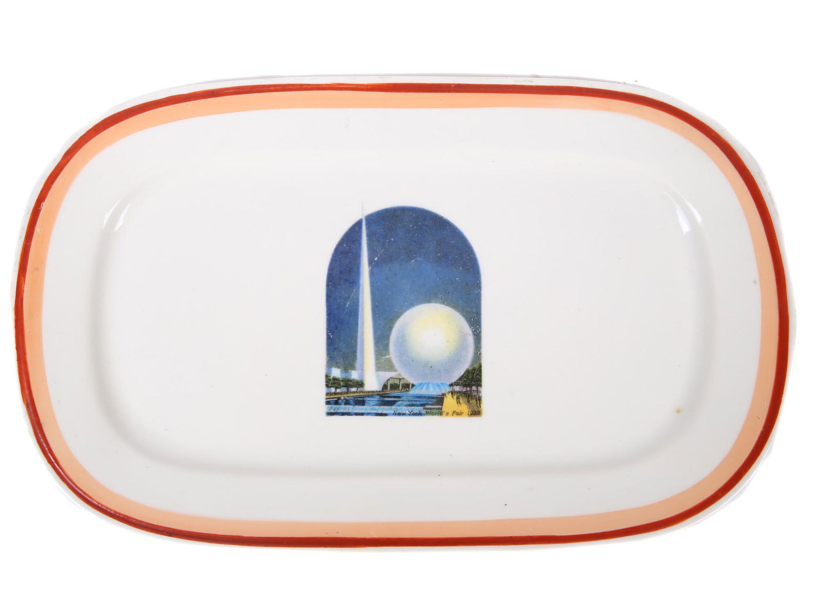 NEW YORK WORLD FAIR PORCELAIN PLATE 1939 (1 of 5)