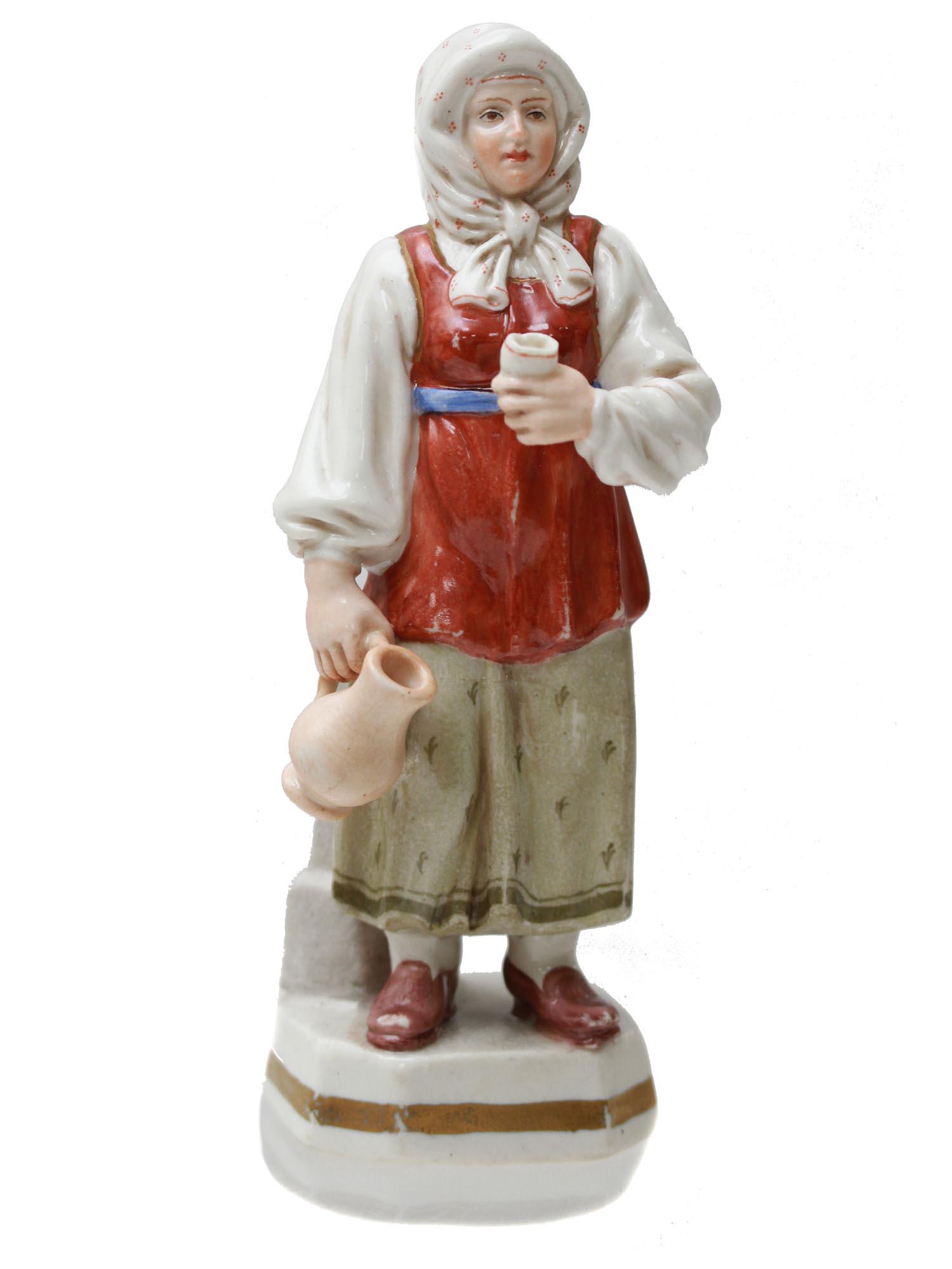 ANTIQUE RUSSIAN PORCELAIN FIGURINE BY GARDNER (1 of 13)