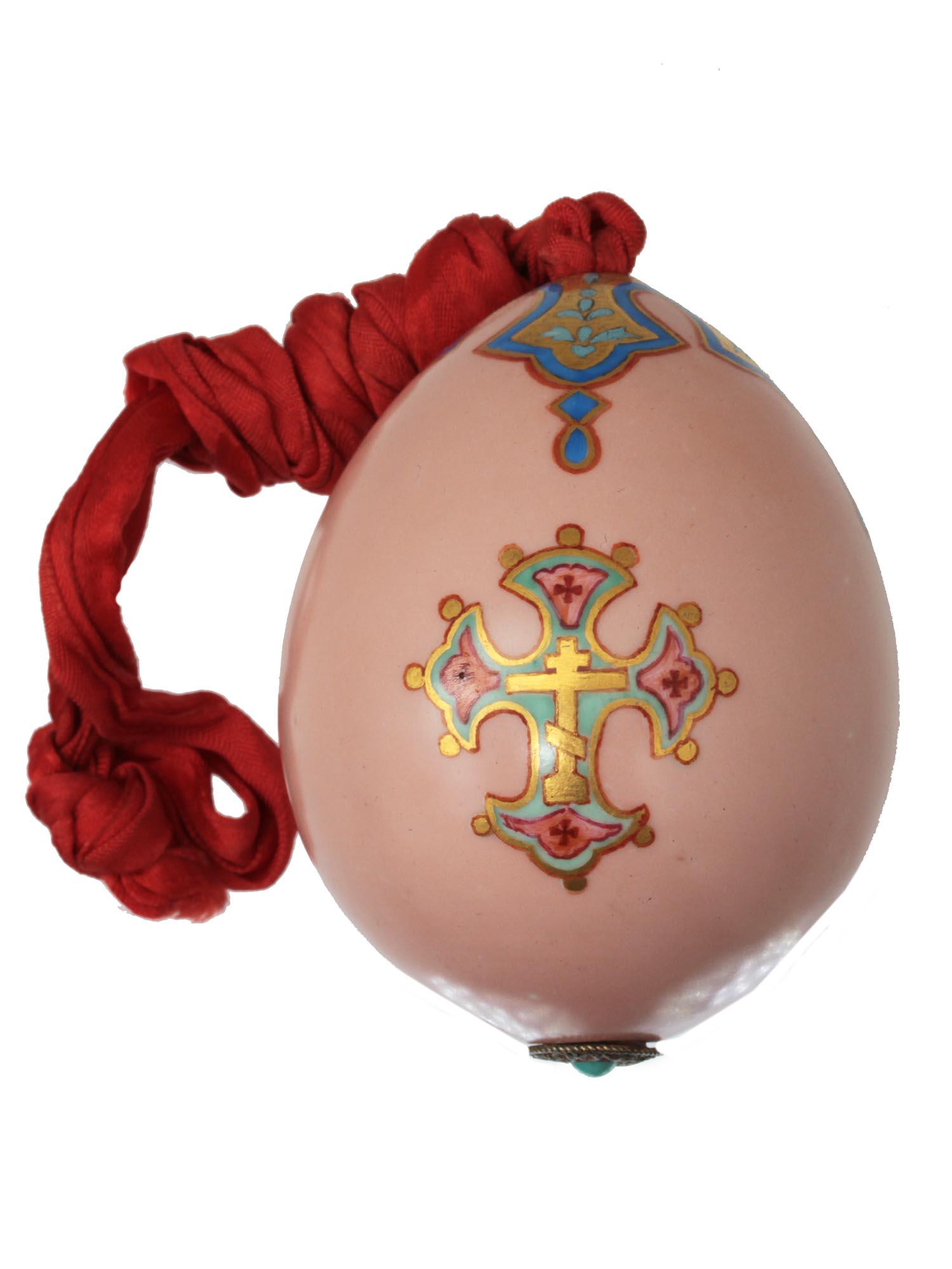 A LATE 19TH C. RUSSIAN PORCELAIN EASTER EGG (1 of 3)