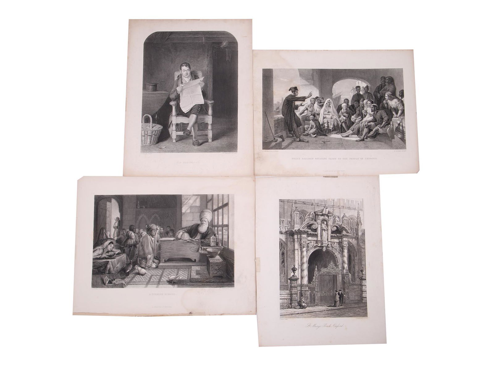 ANTIQUE NINETEENTH CENTURY BRITISH ART ETCHINGS (1 of 7)