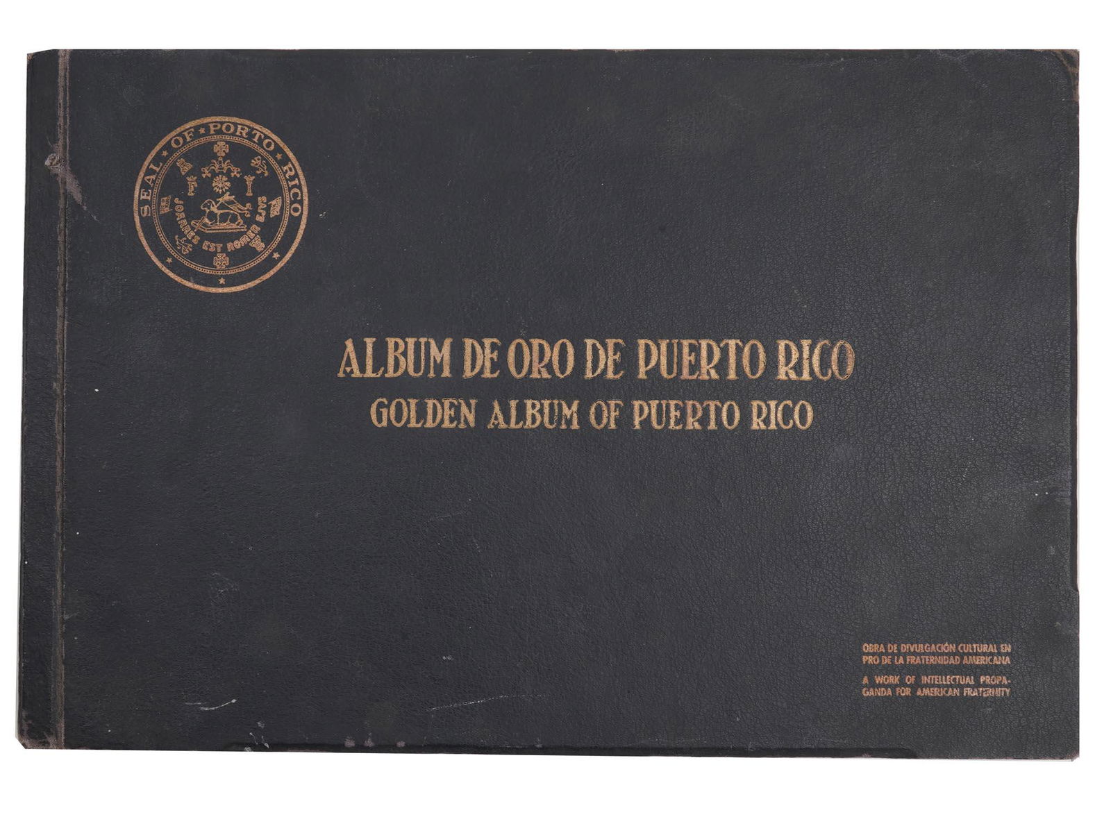 VINTAGE BOOK GOLDEN ALBUM OF PUERTO RICO PHOTOS (1 of 12)