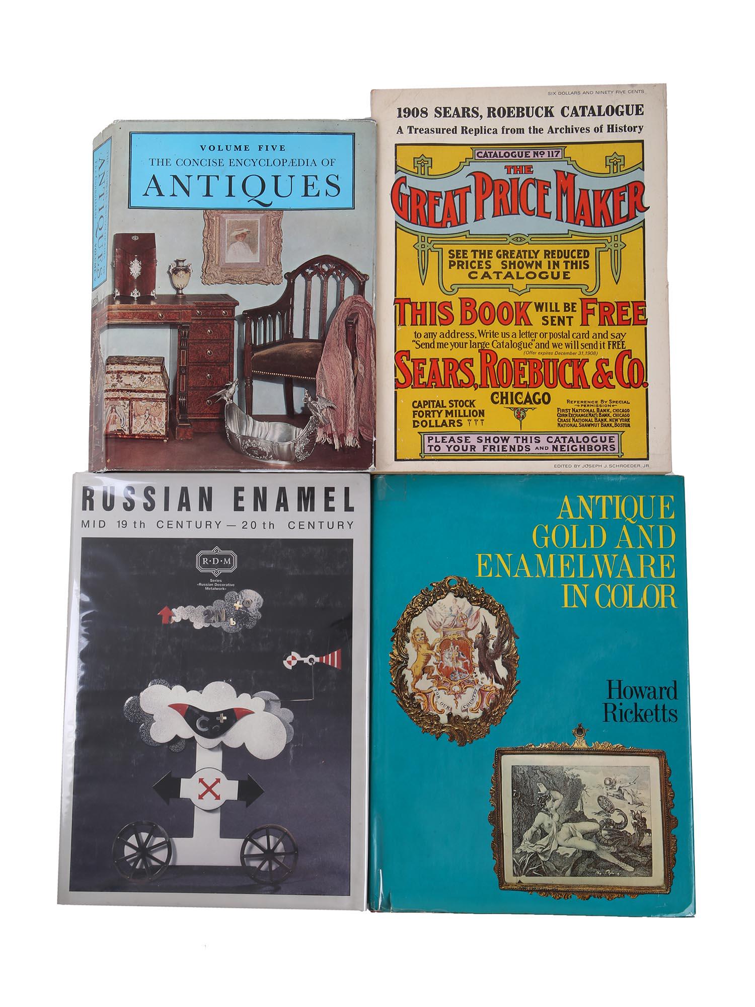 FOUR VINTAGE BOOKS ANTIQUES AND ENAMEL ART (1 of 7)