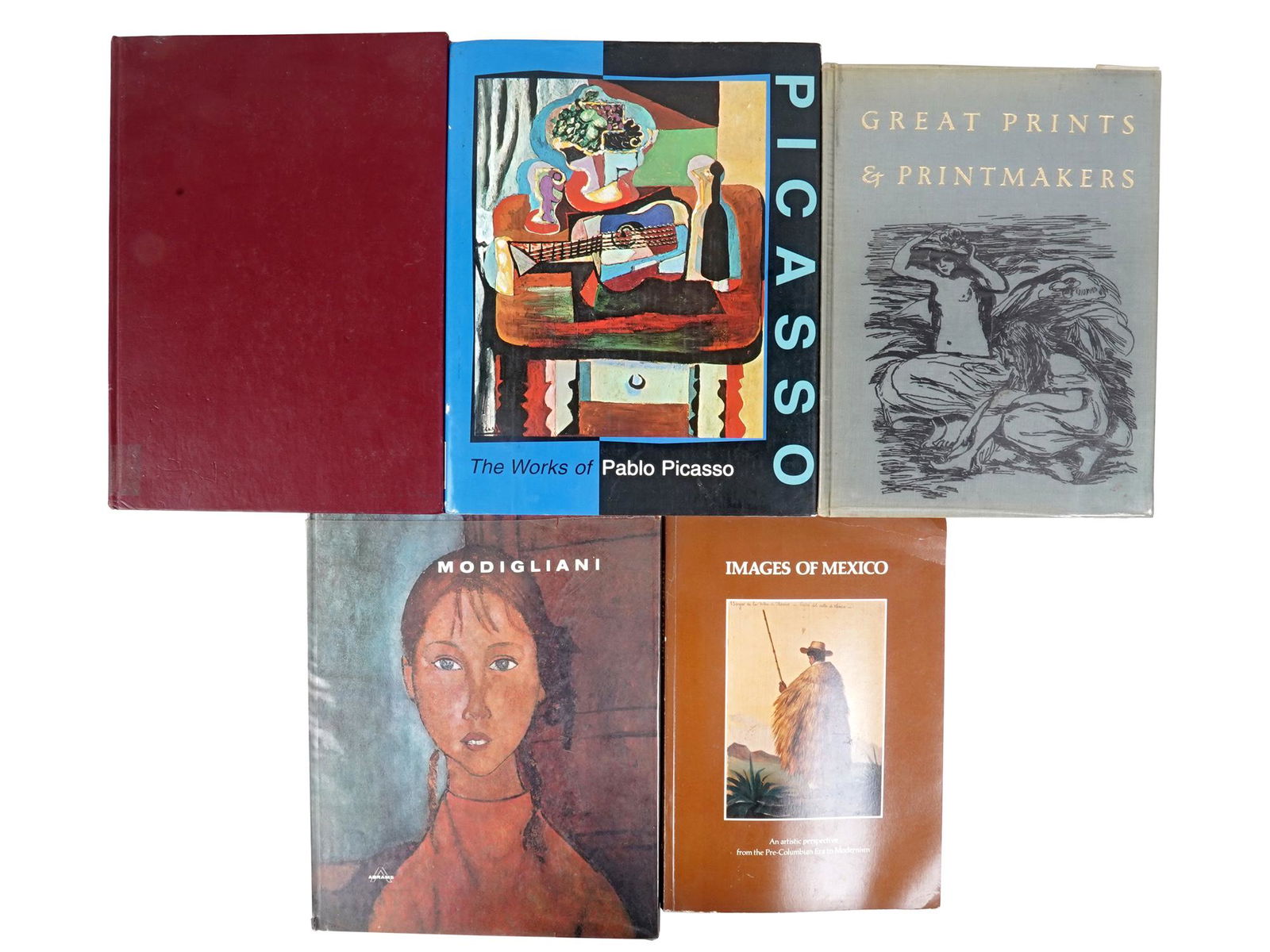 FIVE VINTAGE WORLD ART CRAFTS BOOKS AND ALBUMS (1 of 12)