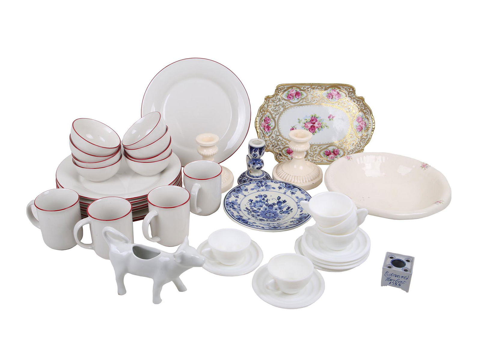 LARGE LOT OF VARIOUS VINTAGE SERVEWARE ITEMS (1 of 10)