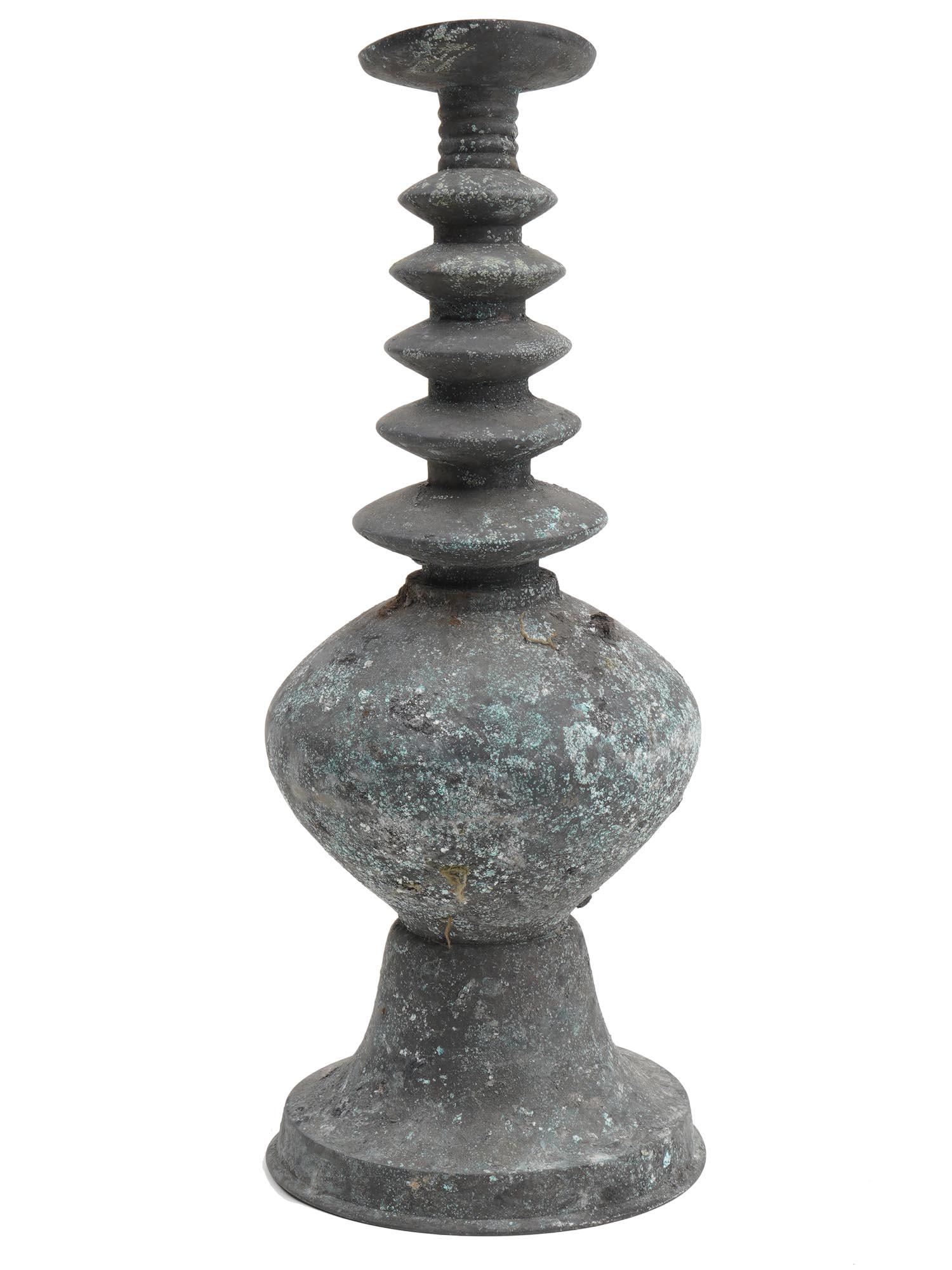 ANTIQUE ASIAN BUDDHIST BRONZE STUPA VESSEL (1 of 5)
