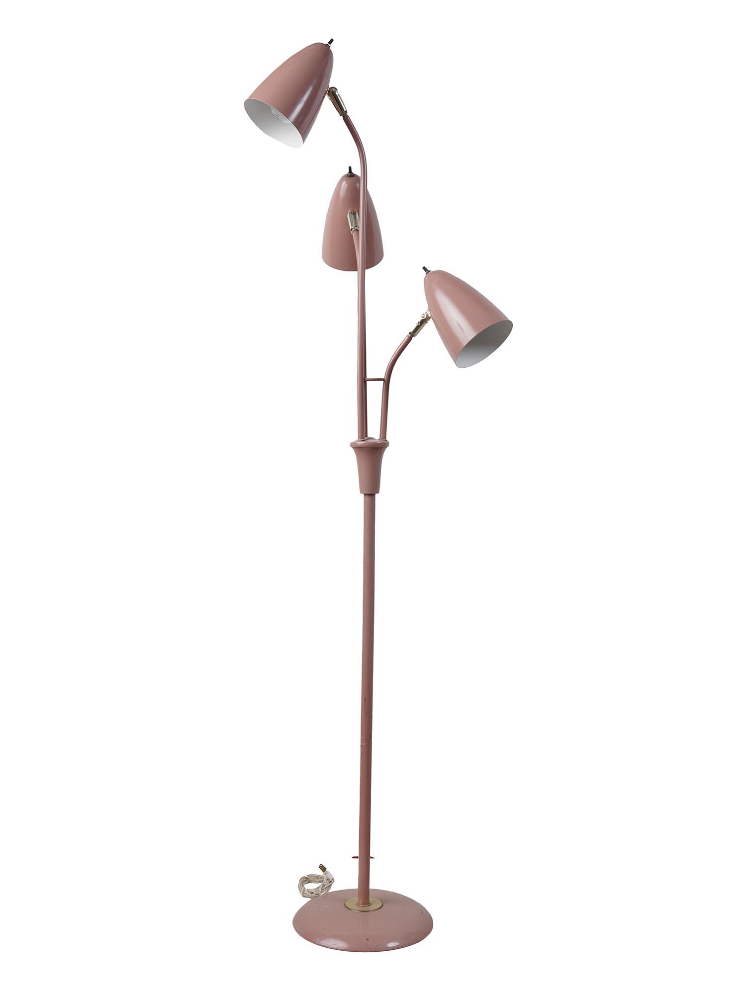 MODERNIST PINK STANDING FLOOR TO CEILING LAMP (1 of 7)