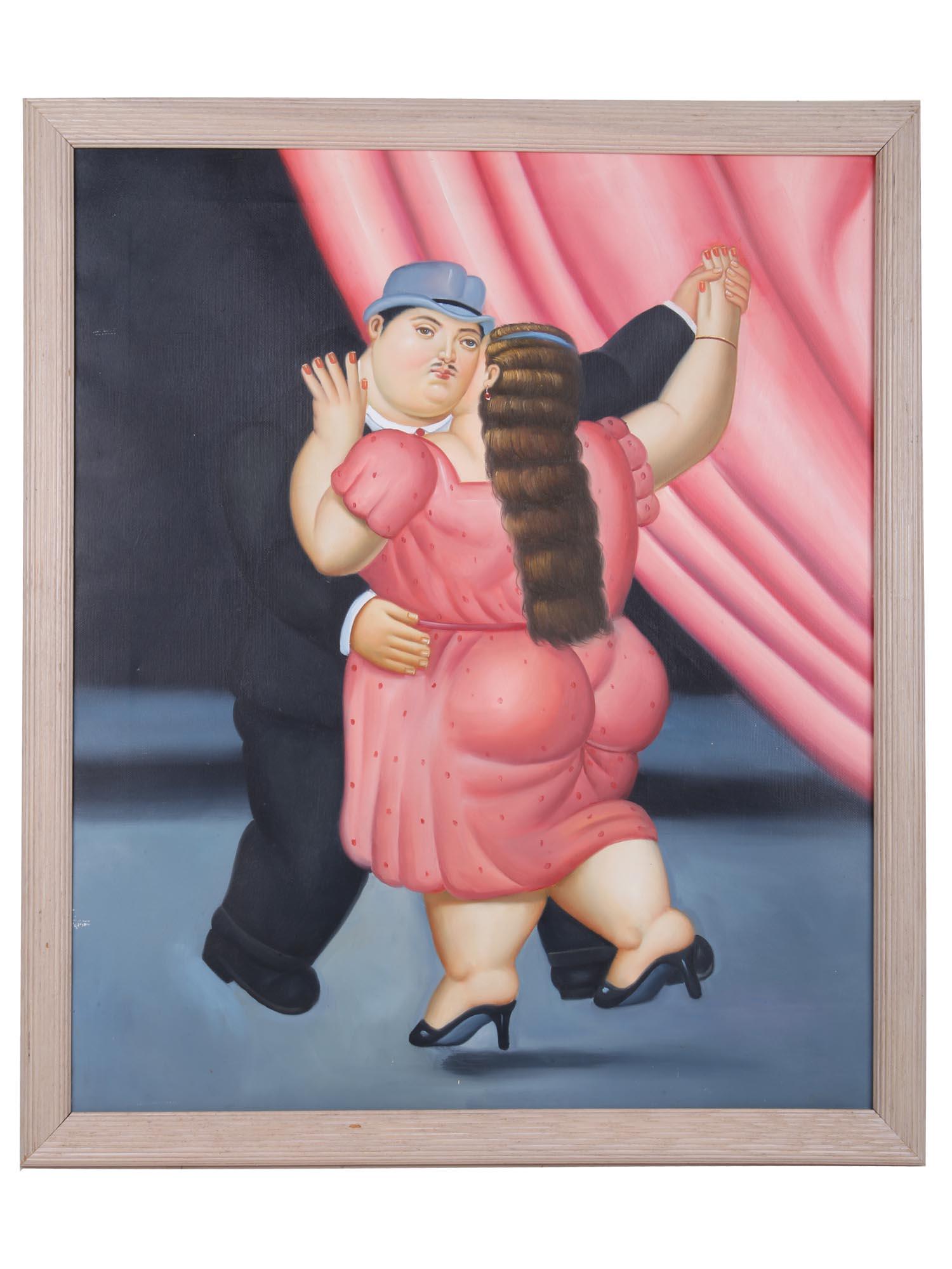 VINTAGE GICLEE PRINT CANVAS AFTER FERNANDO BOTERO (1 of 5)