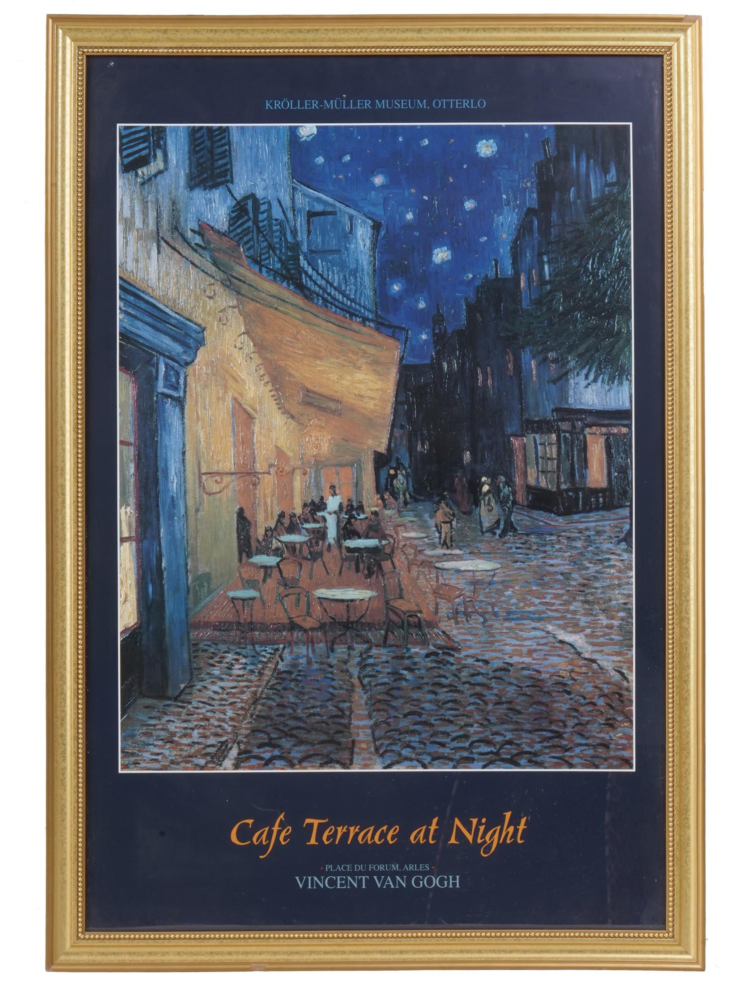AFTER VAN GOGH LITHO POSTER CAFE TERRACE AT NIGHT (1 of 4)
