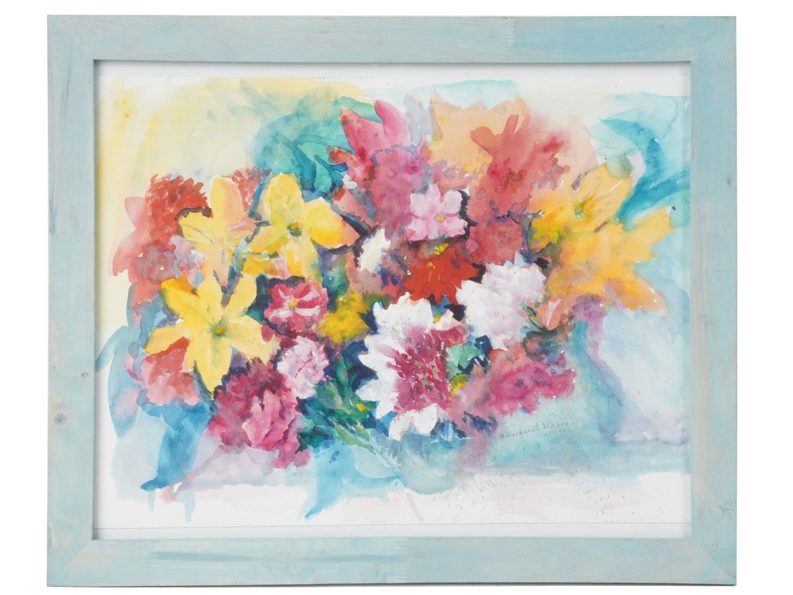 AMERICAN WATERCOLOR PAINTING BY H. MARGARET MOORE (1 of 5)