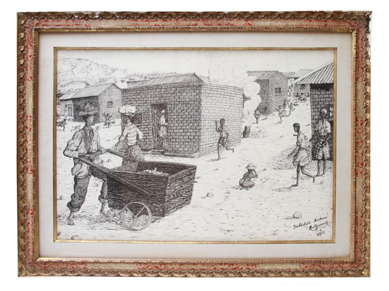 SOUTH AFRICAN COAL PAINTING BY ANDREW MOTJUOADI (1 of 10)