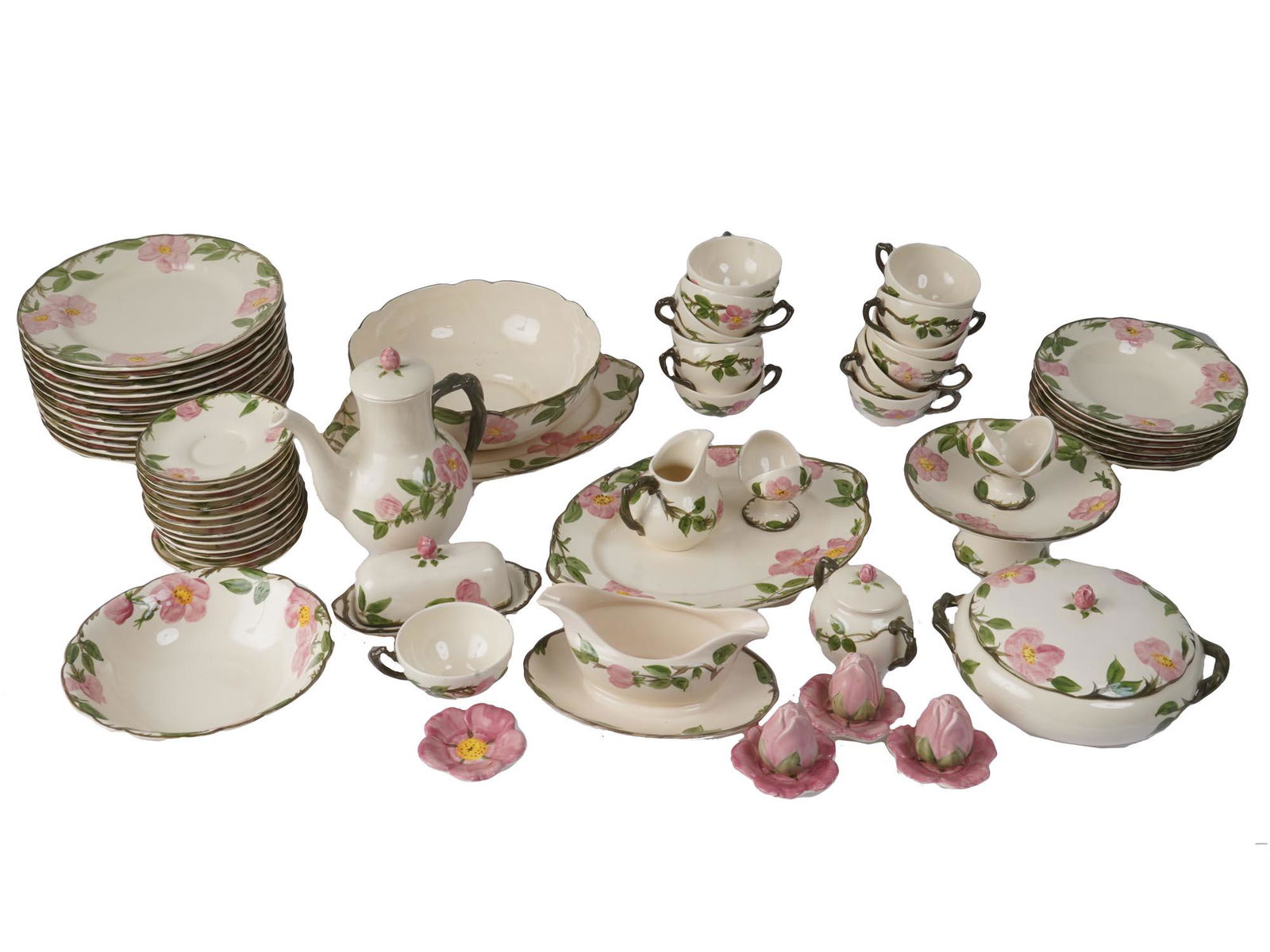 VINTAGE CERAMIC SET FRANCISCAN DESERT ROSE (1 of 9)