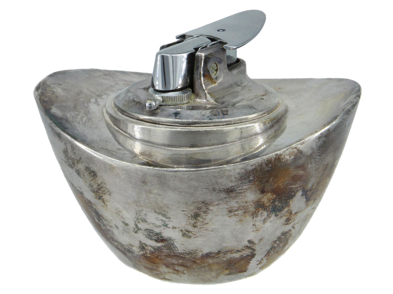 VINTAGE ART DECO STYLE RONSON METAL DESK LIGHTER (1 of 9)