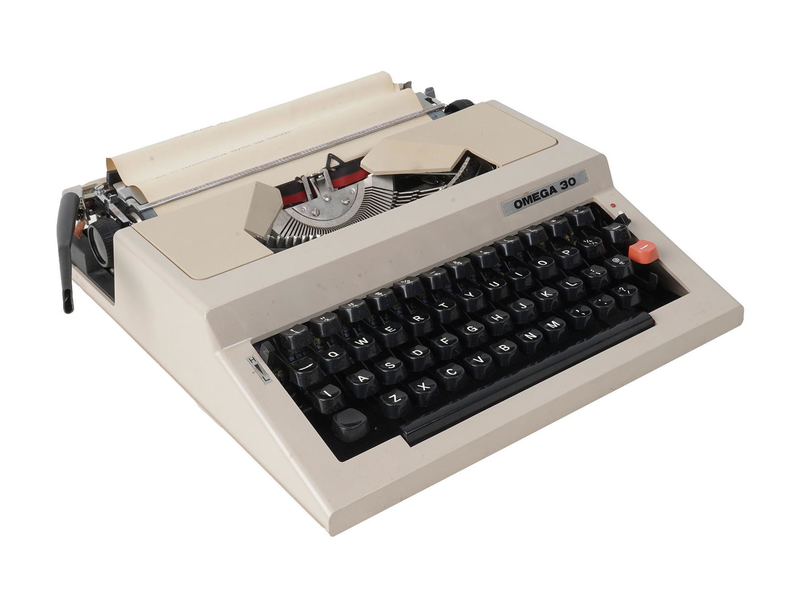 VINTAGE PLASTIC BODIED OMEGA 30 MANUAL TYPEWRITER (1 of 9)