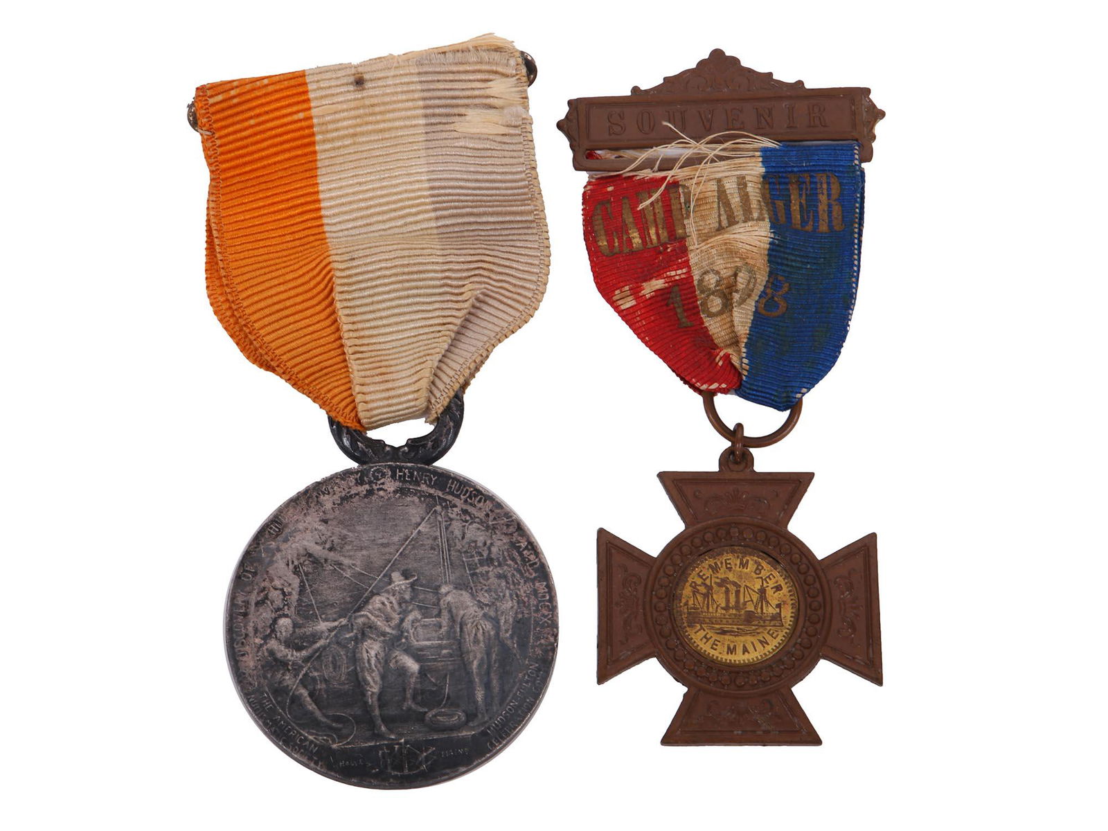 ANTIQUE AMERICAN COMMEMORATIVE MILITARY MEDALS (1 of 7)