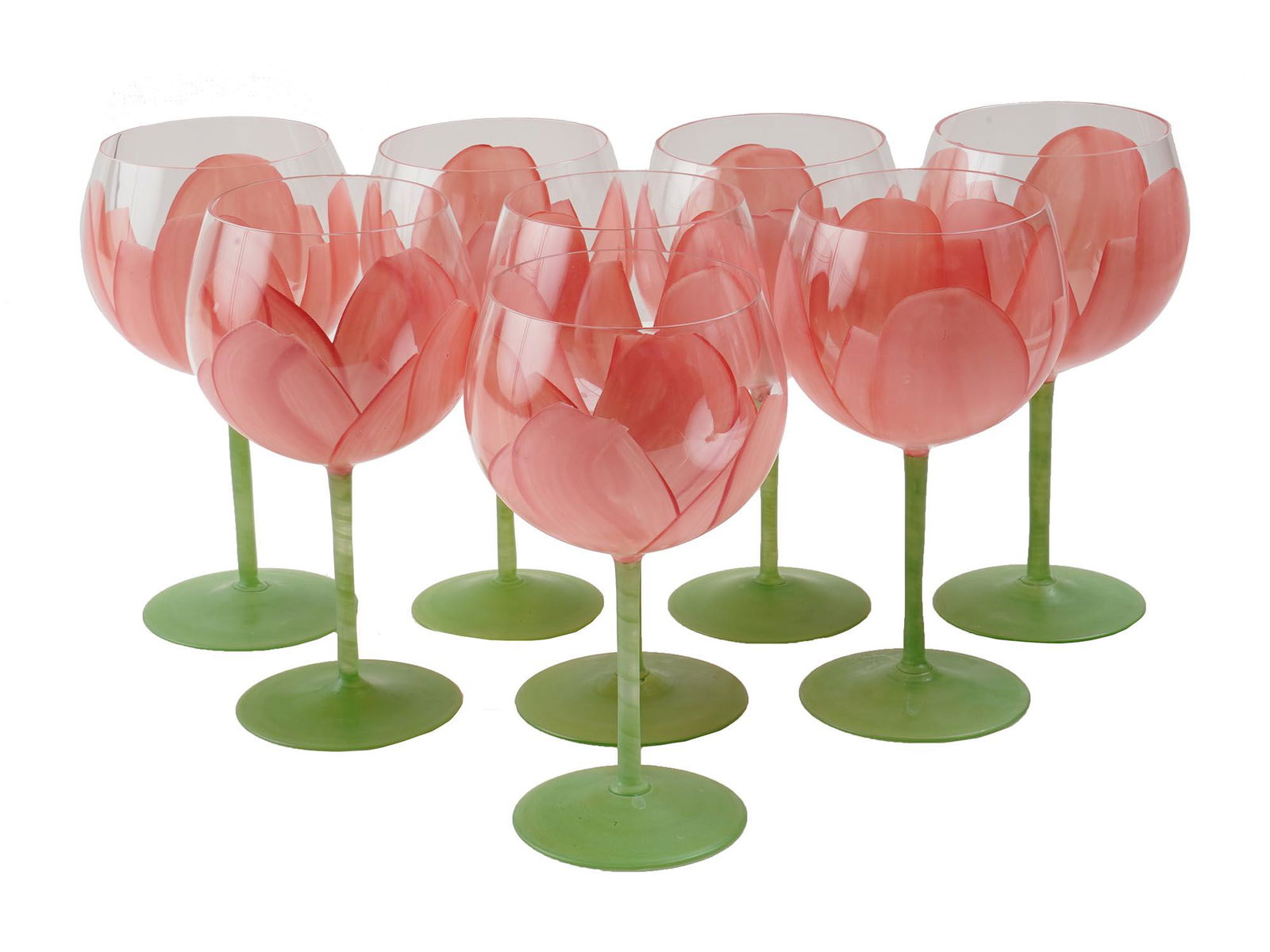 VINTAGE 70S GLORIA VANDERBILT TULIP STEM GLASSES Mar 26, 2022