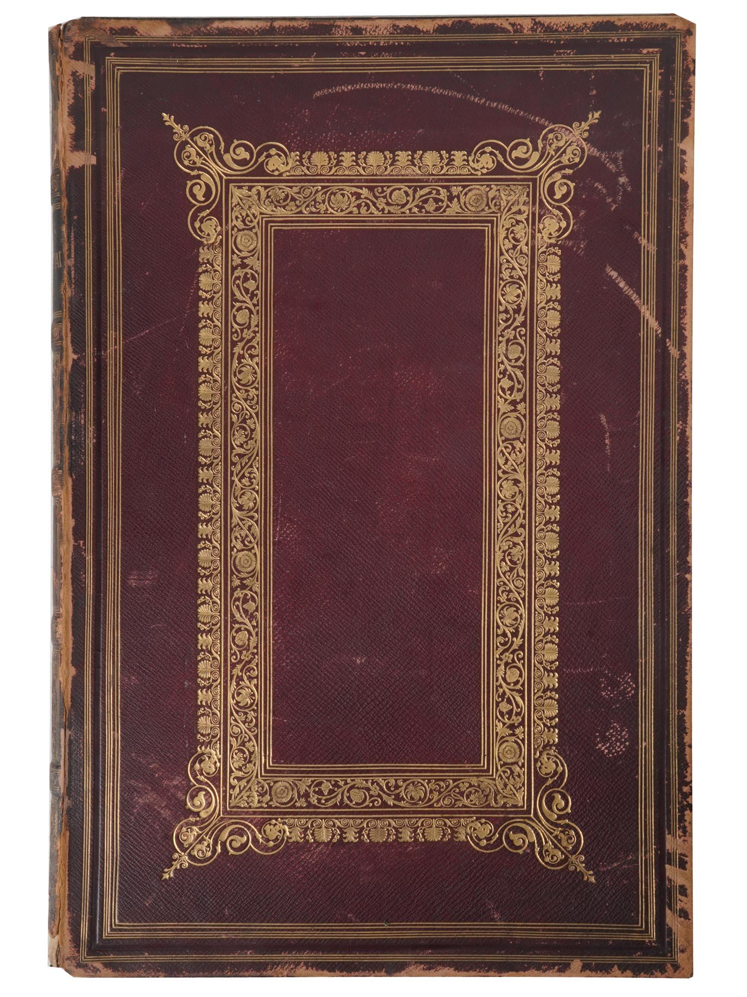 ANTIQUE BOOK LONDON 1851 INDUSTRIAL ARTS OF 19 C.: The industrial arts of the nineteenth century: a series of illustrations of the choicest specimens produced by every nation at the Great Exhibition of works of industry, 1851. Dedicated, by permission