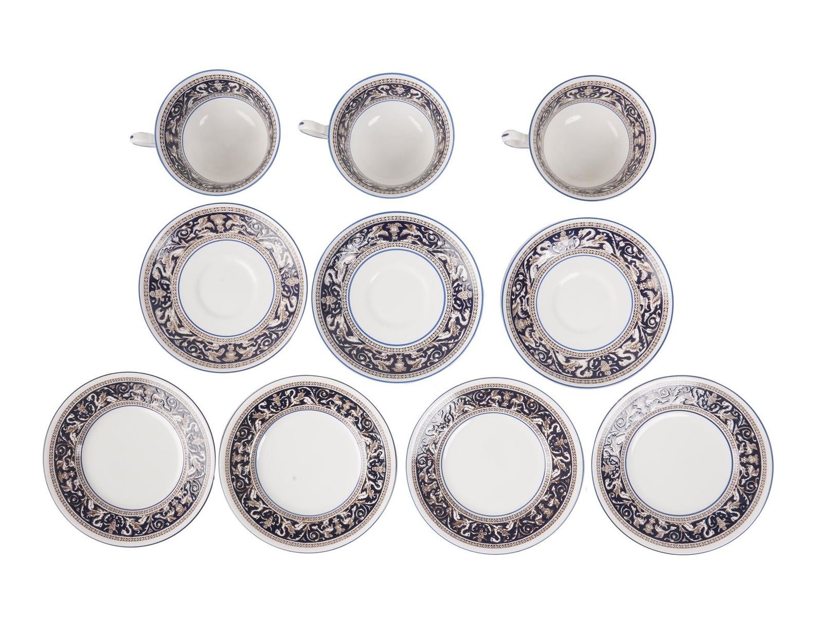 ENGLISH WEDGWOOD FLORENTINE PORCELAIN WARES SET (1 of 10)