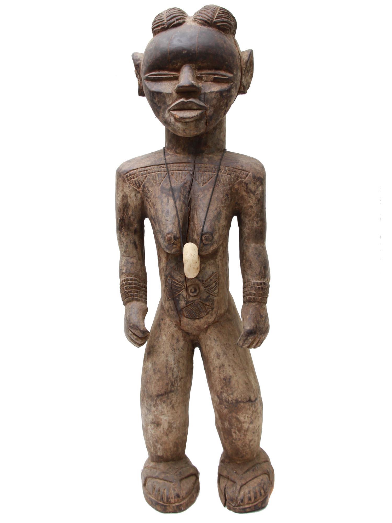 A VINTAGE AFRICAN DAN FEMALE FIGURE IVORY COAST (1 of 6)
