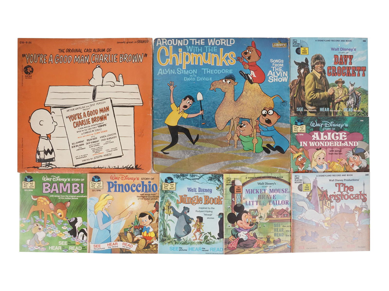 VINTAGE WALT DISNEY STORY VINYL RECORD COLLECTION (1 of 4)