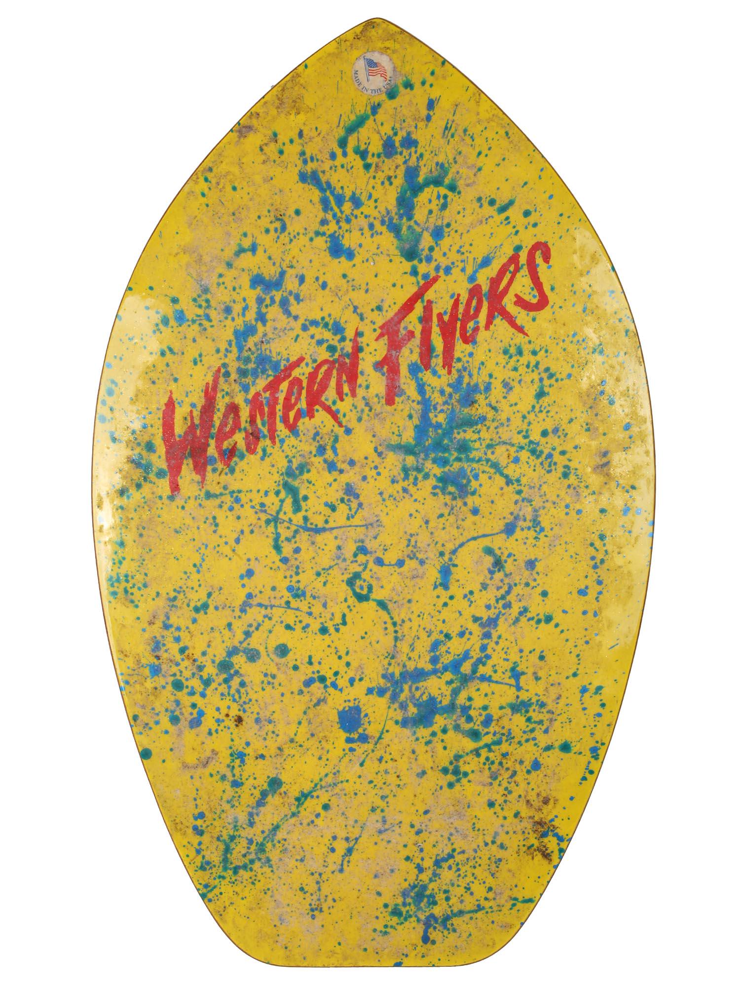 AN ORIGINAL AMERICAN WESTERN FLYERS WOODEN BOARD (1 of 4)