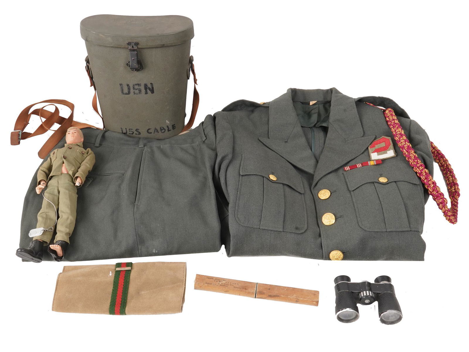 VINTAGE MILITARY UNIFORM BINOCULARS COLLECTION (1 of 14)