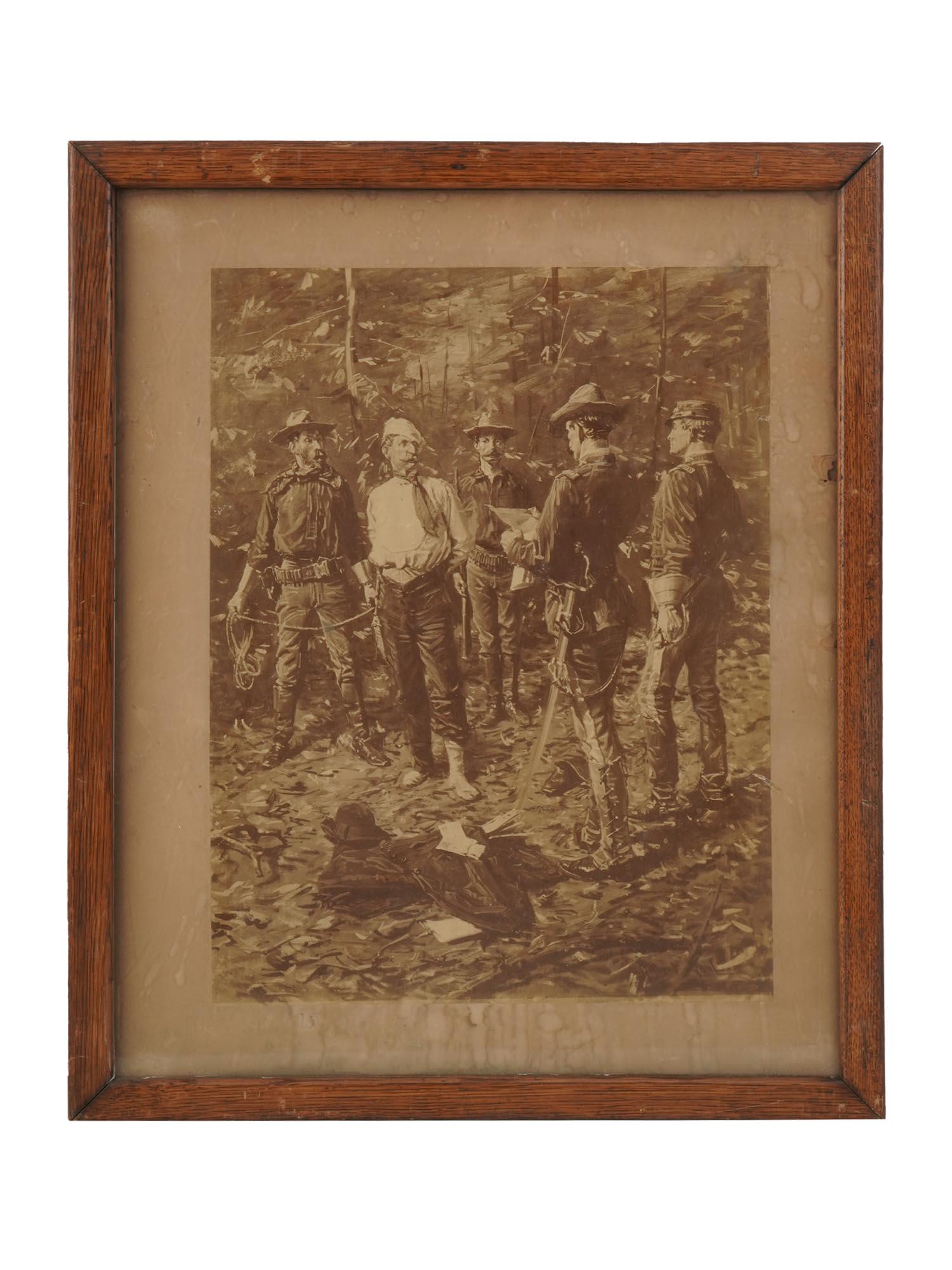 MILITARY SCENE CAPTURED PARTISAN FRAMED PRINT (1 of 4)