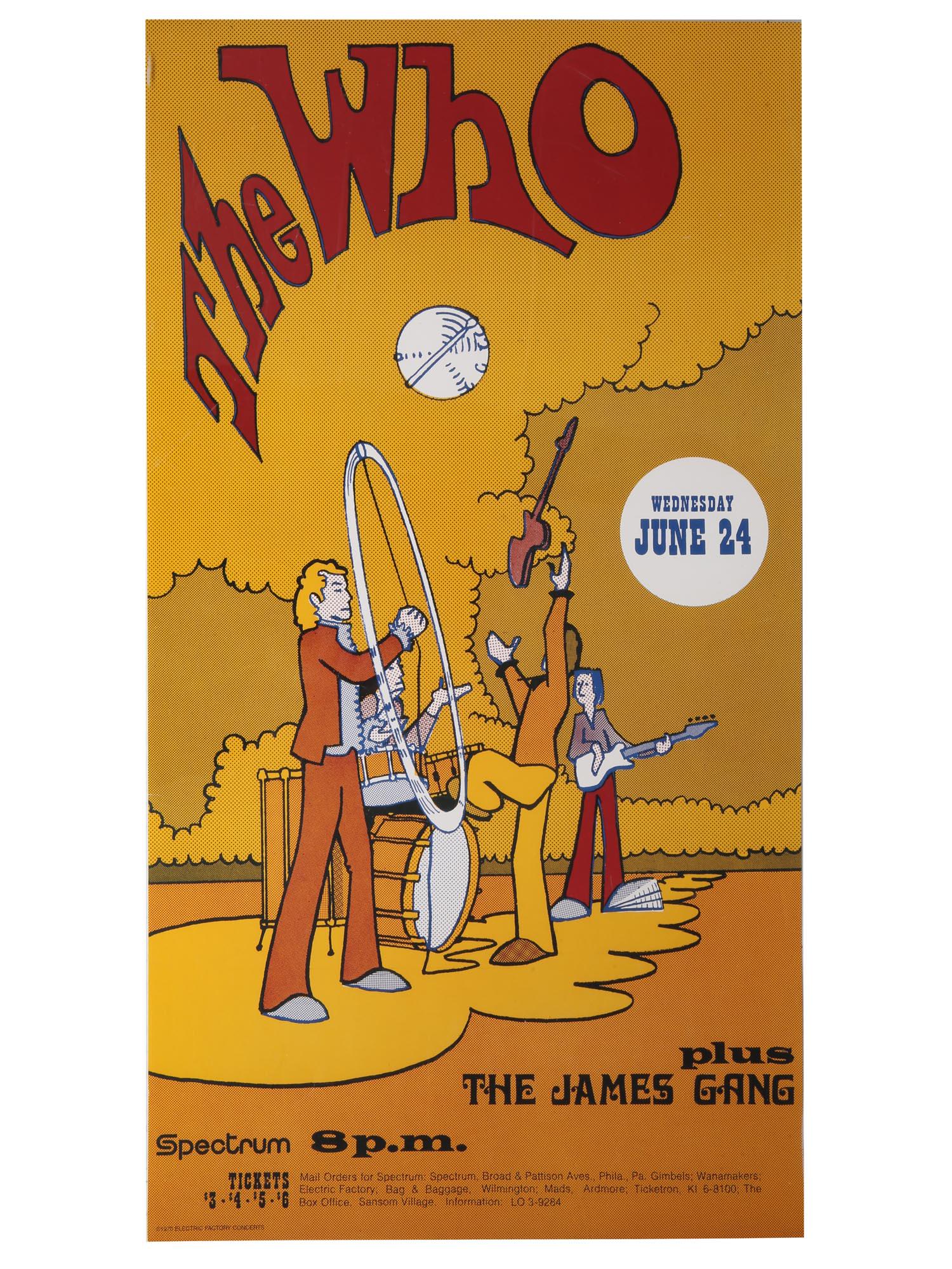 AMERICAN THE WHO AND JAMES GANG CONCERT POSTER (1 of 6)