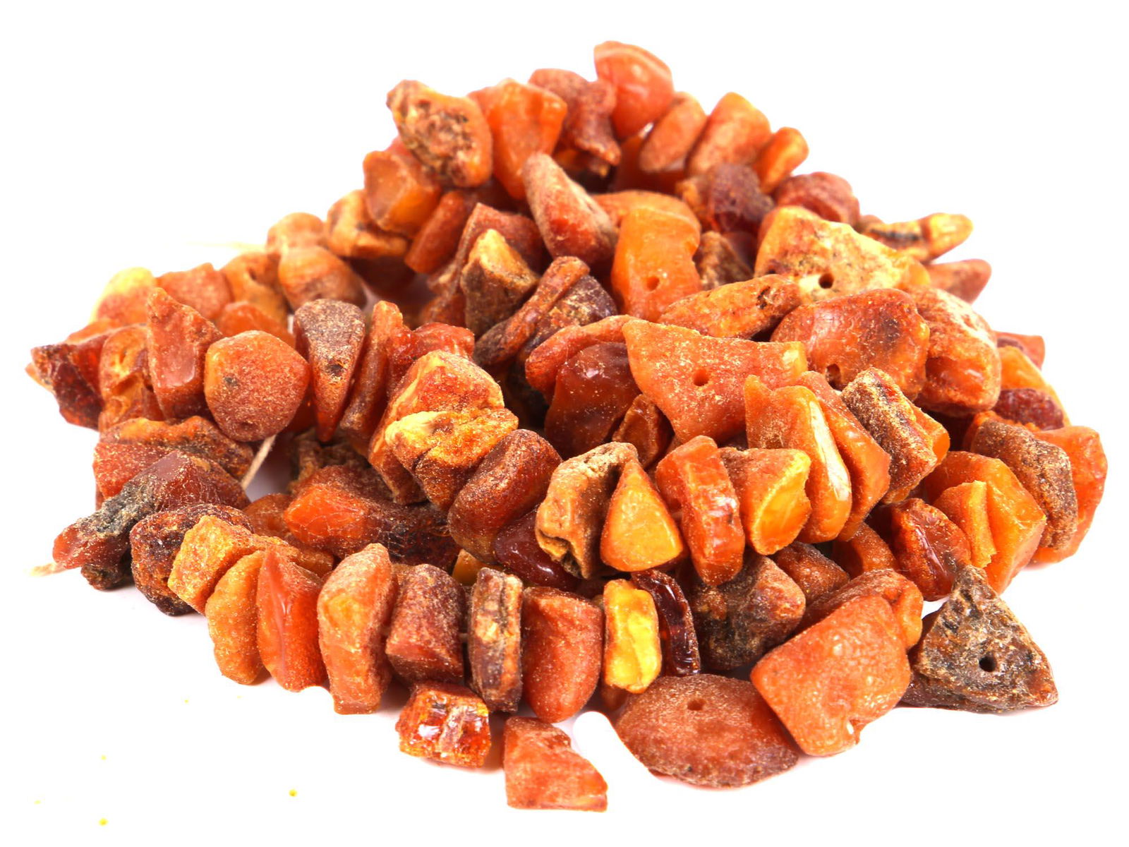 STRING WITH RAW NATURAL BALTIC AMBER BEADS (1 of 3)