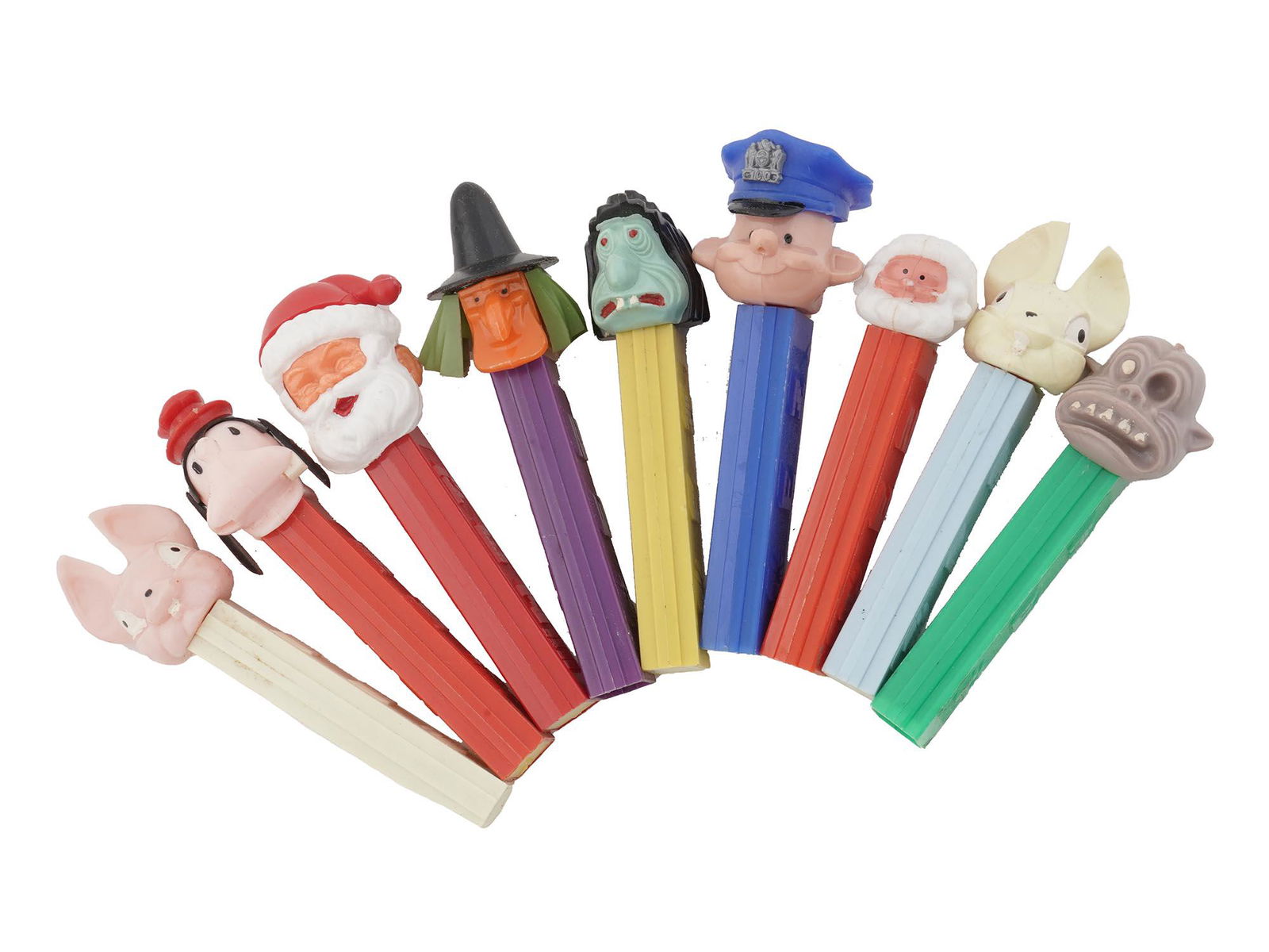 VINTAGE ASSORTED FIGURAL PEZ CANDY DISPENSERS (1 of 4)