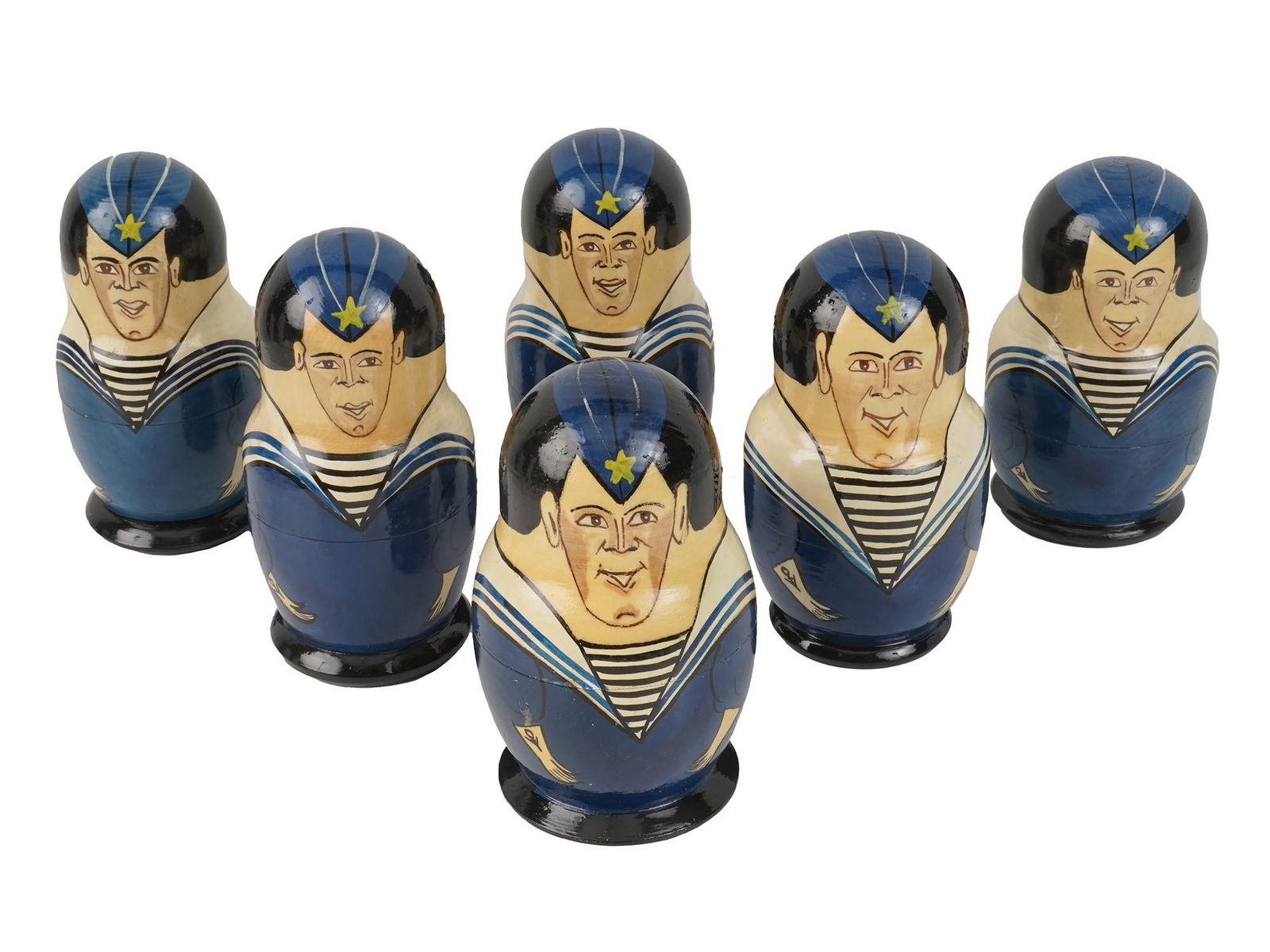 DEALER'S LOT OF RUSSIAN NAVY MATRYOSHKA DOLL SETS (1 of 4)