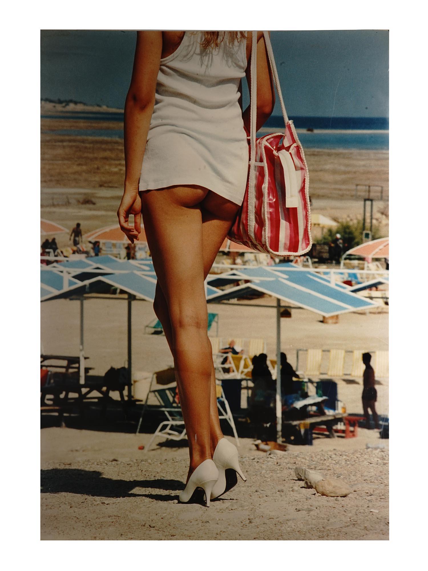 RUSSIAN SOVIET ISRAELI PHOTO SEA BY LEV BORODULIN: Lev Borodulin, Russian Soviet, Israeli, 1923 to 2018, large color photo, Dead Sea. Signed by the photographer, titled, and numbered 825, on the back. Circa: 1980s. Lev Abramovich Borodulin is a classi