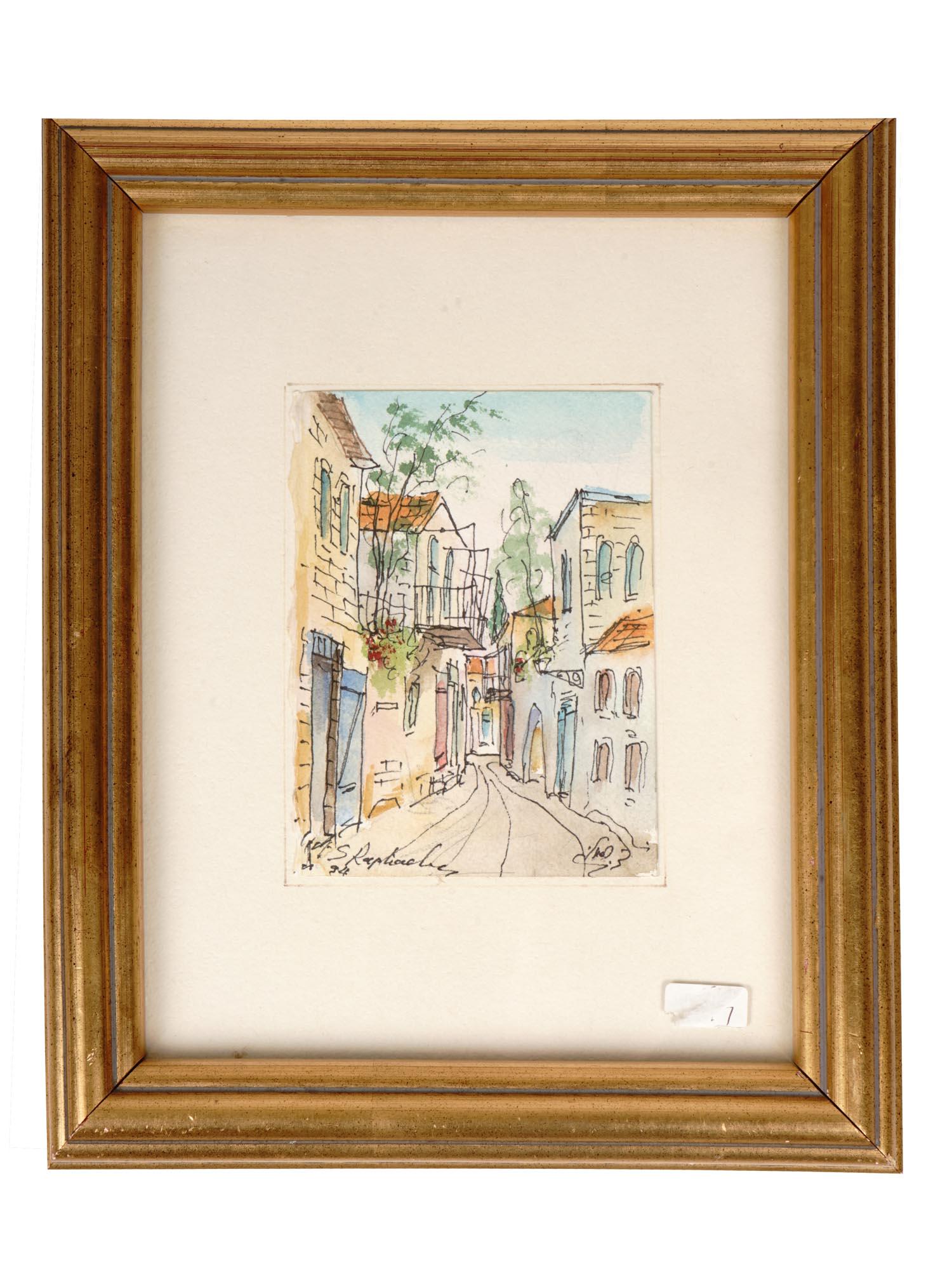 STREET SCENE WATERCOLOR PAINTING, 1994, SIGNED (1 of 5)
