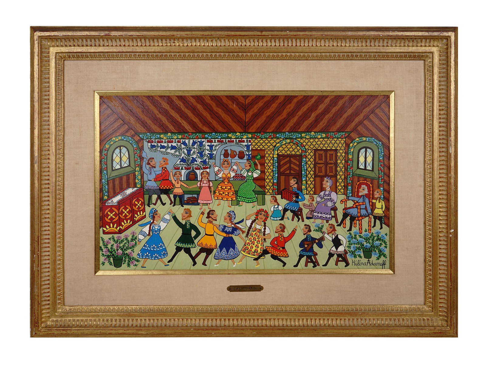 HELENA ADAMOFF RUSSIAN FOLK OIL PAINTING DANCING (1 of 10)