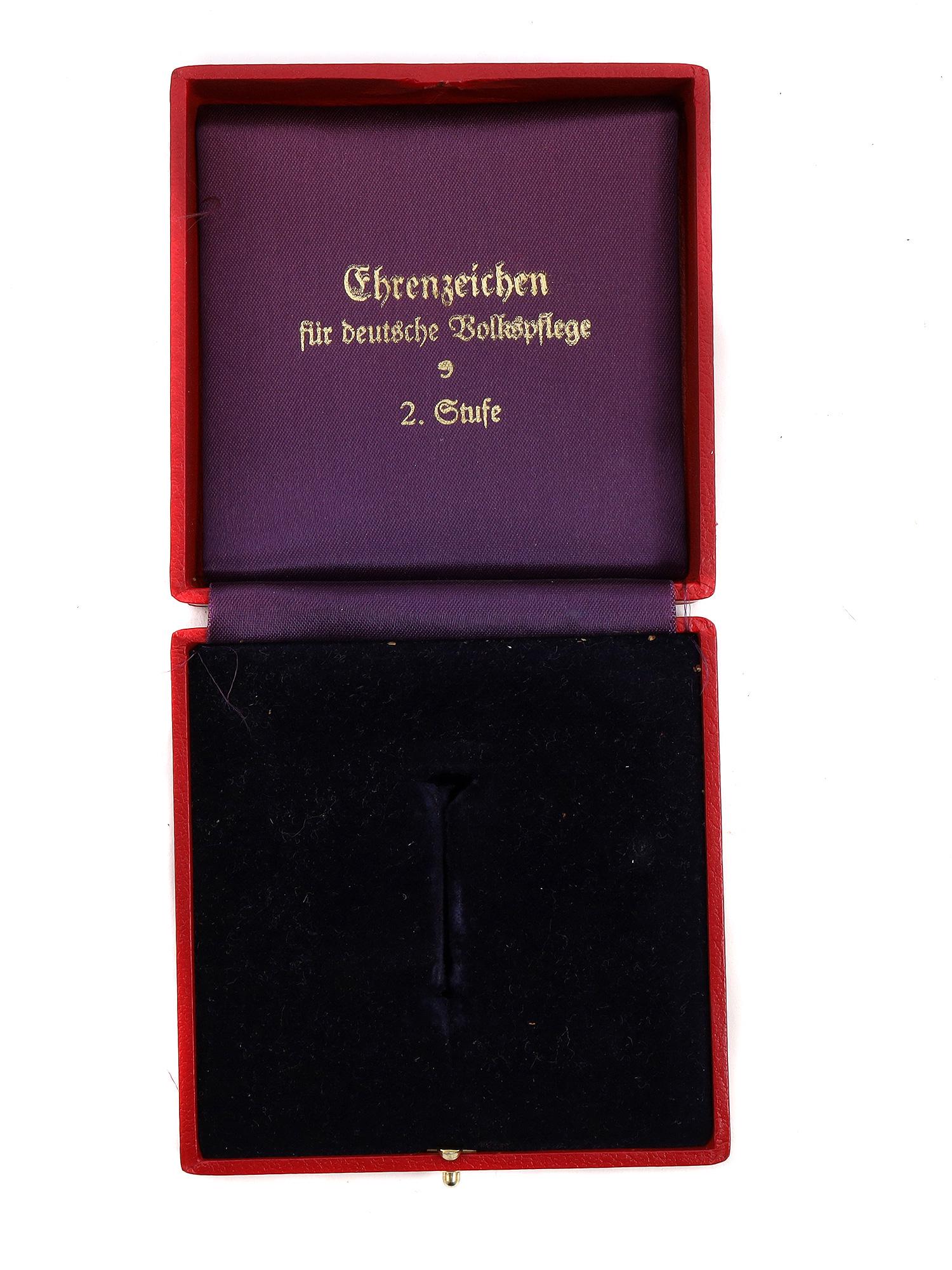 AN ORIGINAL BOX OF THE GERMAN SOCIAL WELFARE DECORATION (1 of 4)