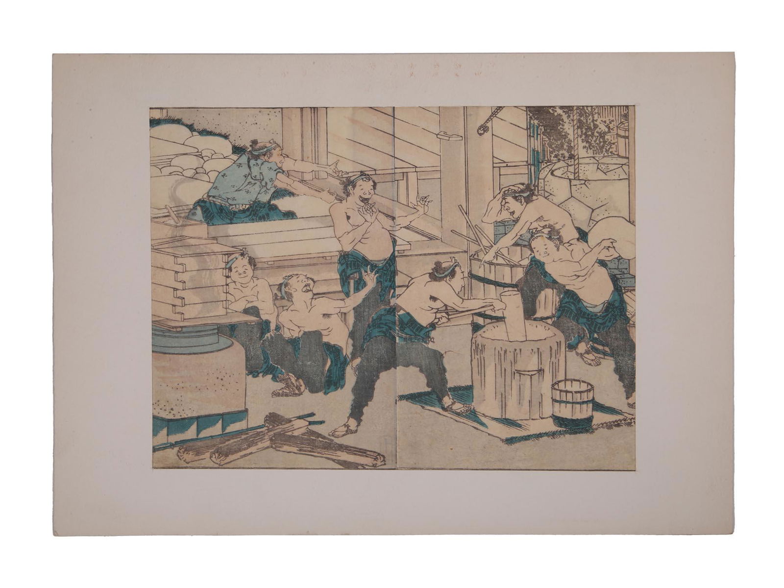 VINTAGE JAPANESE UKIYO E COLOR WOOD BLOCK PRINT (1 of 4)