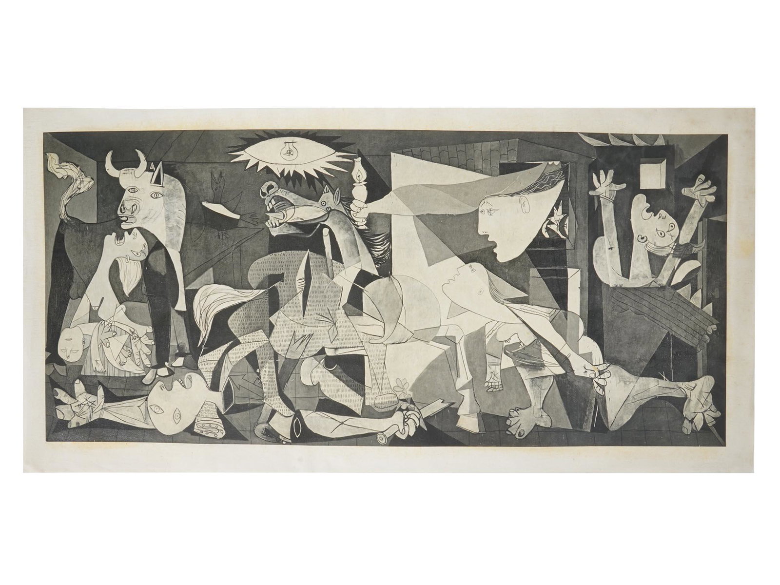 SPANISH LITHOGRAPH GUERNICA AFTER PABLO PICASSO (1 of 4)