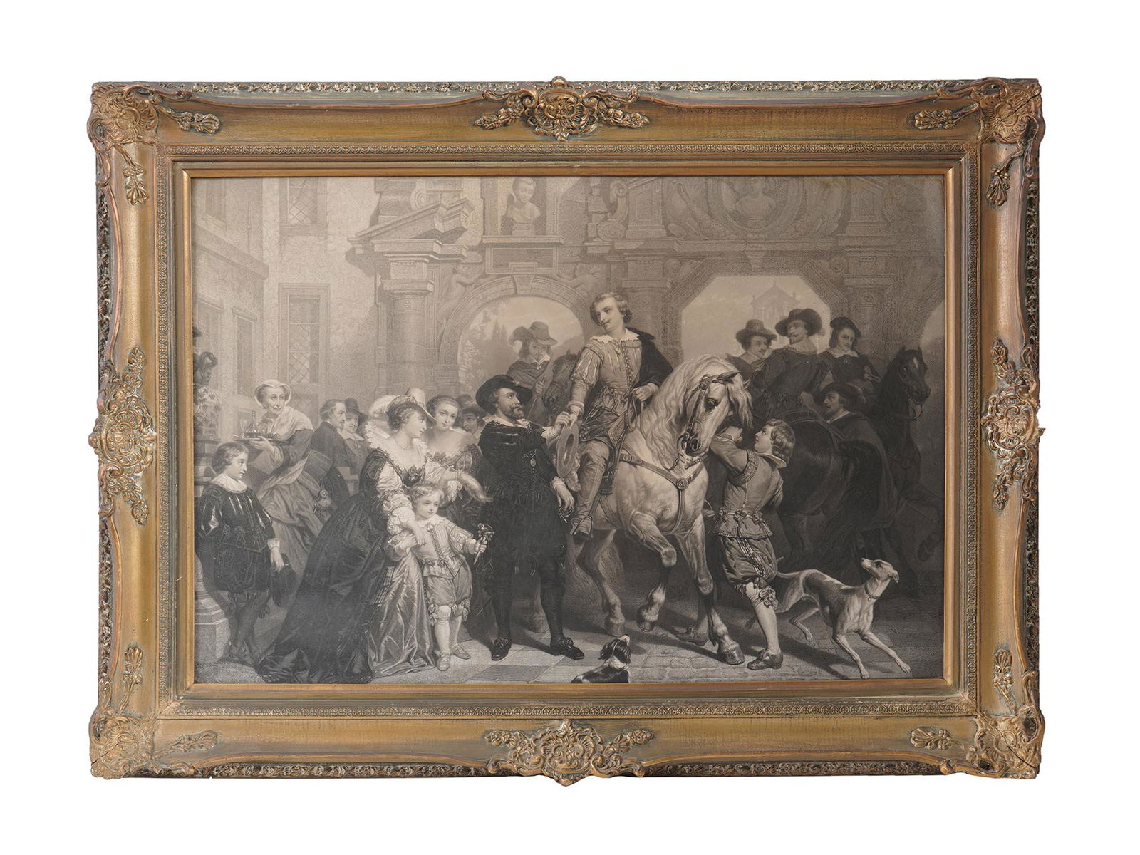 ANTIQUE MEZZOTINT ENGRAVING BY ALFRED CORNILLIET (1 of 5)