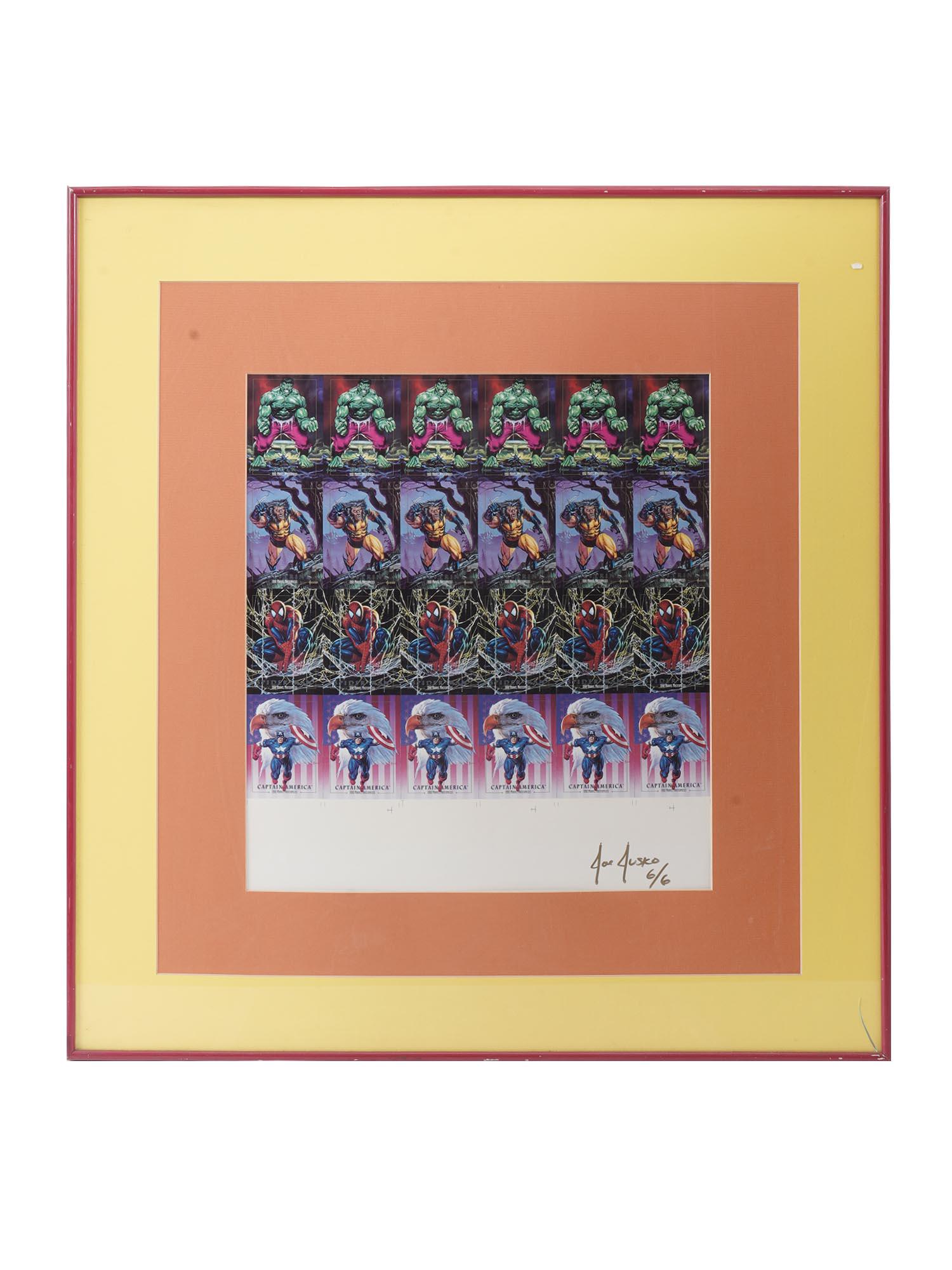 1992 MARVEL MASTERPIECES COLLAGE BY JOE JUSKO (1 of 8)