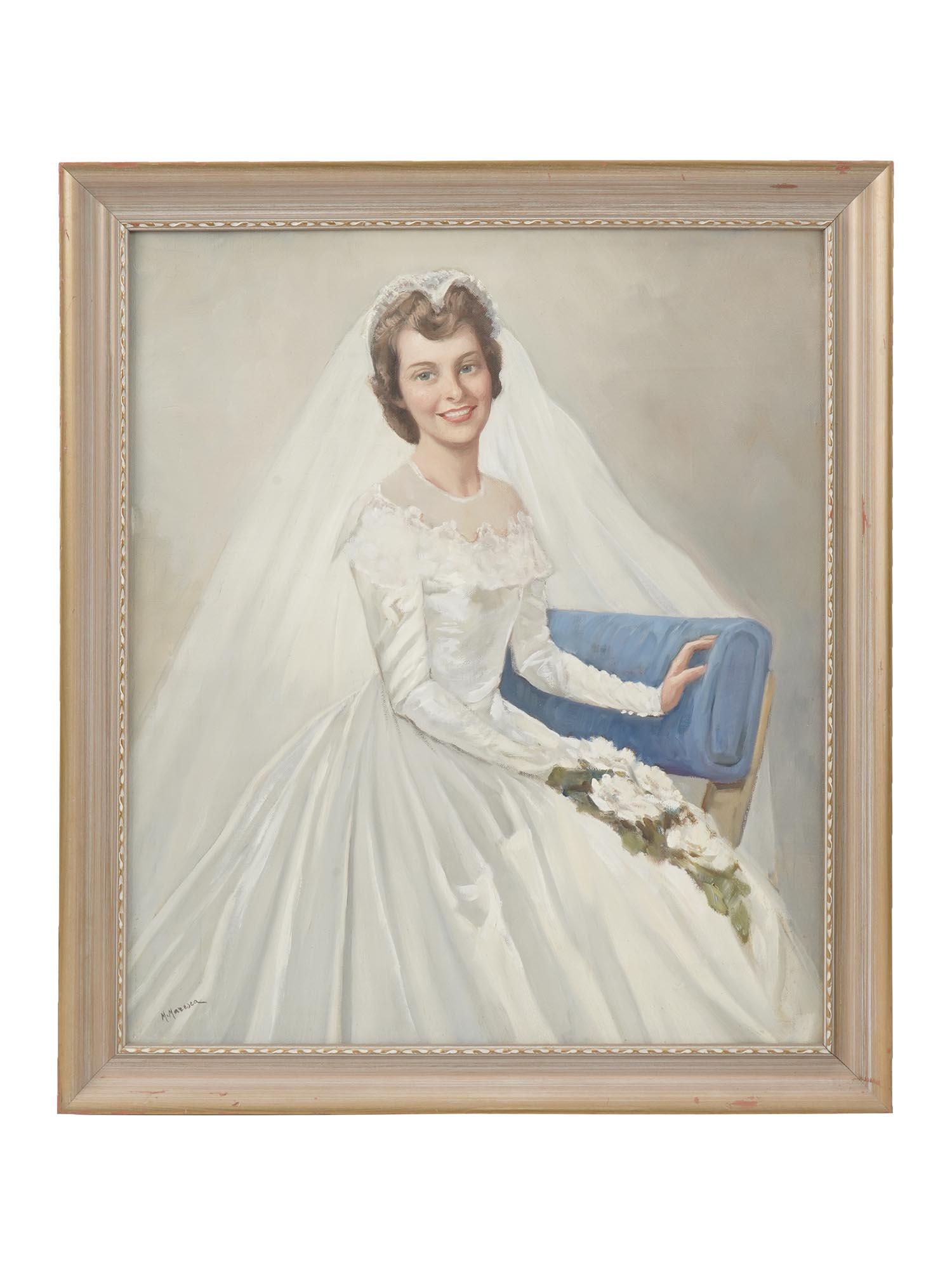 MID CENTURY ITALIAN PAINTING PORTRAIT MARIO MARESCA (1 of 6)