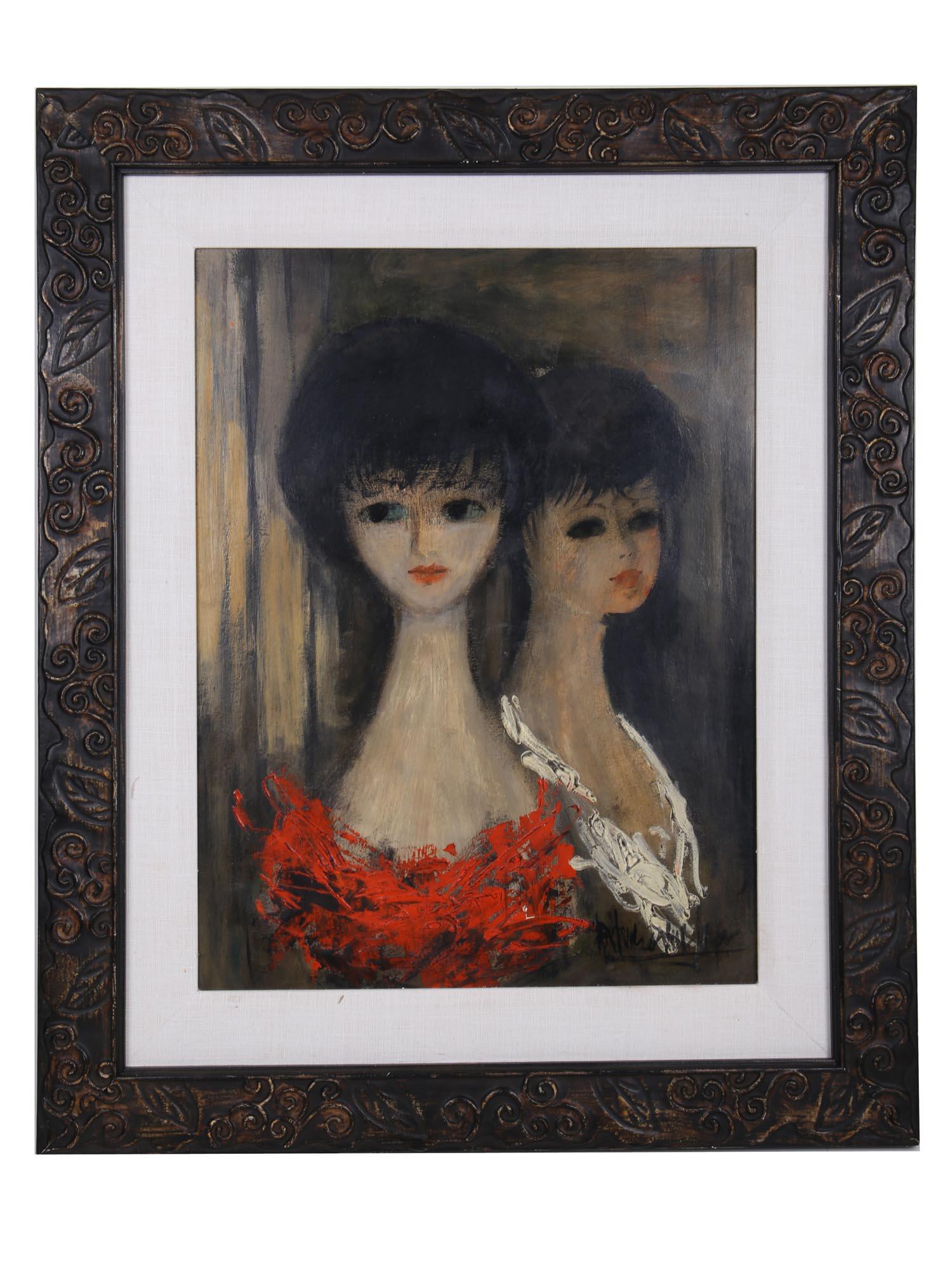 ATTR TO ALVARO DELGADO OIL PAINTING OF PORTRAIT (1 of 6)