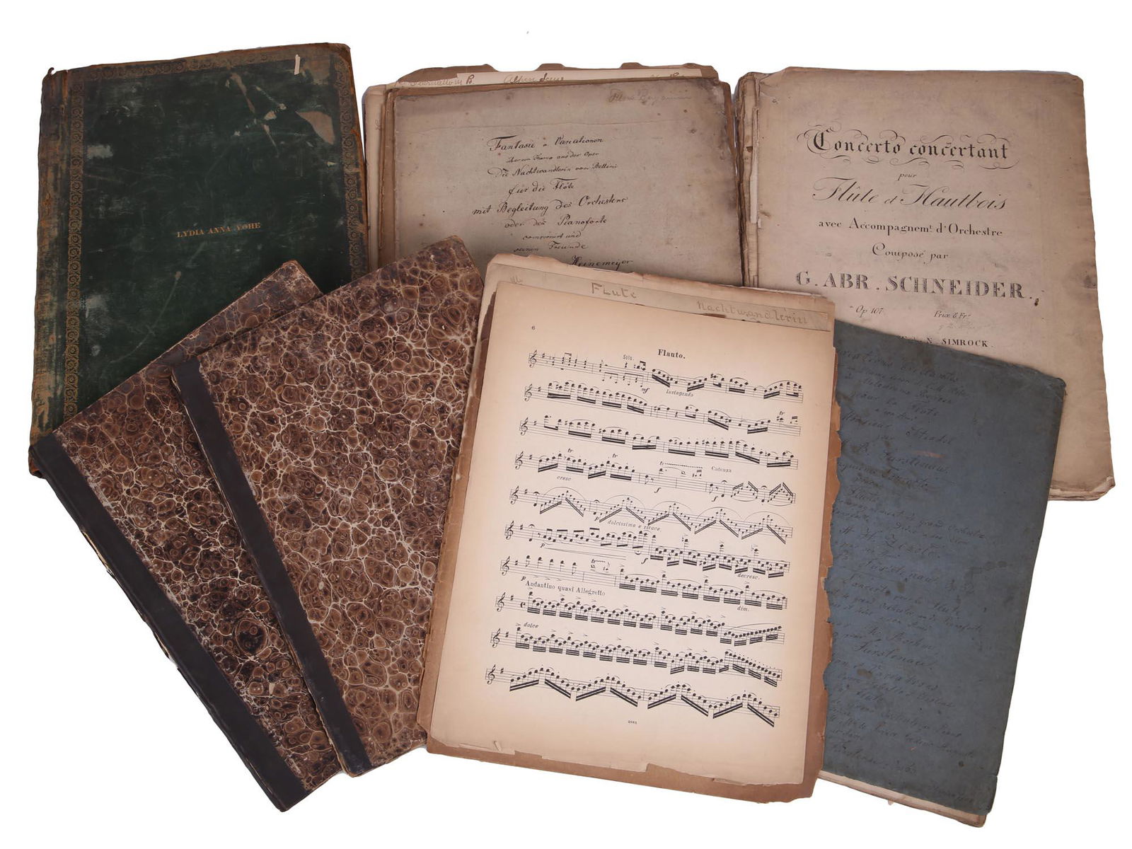 COLLECTION OF FRENCH ANTIQUE SHEET MUSIC BOOKS (1 of 13)
