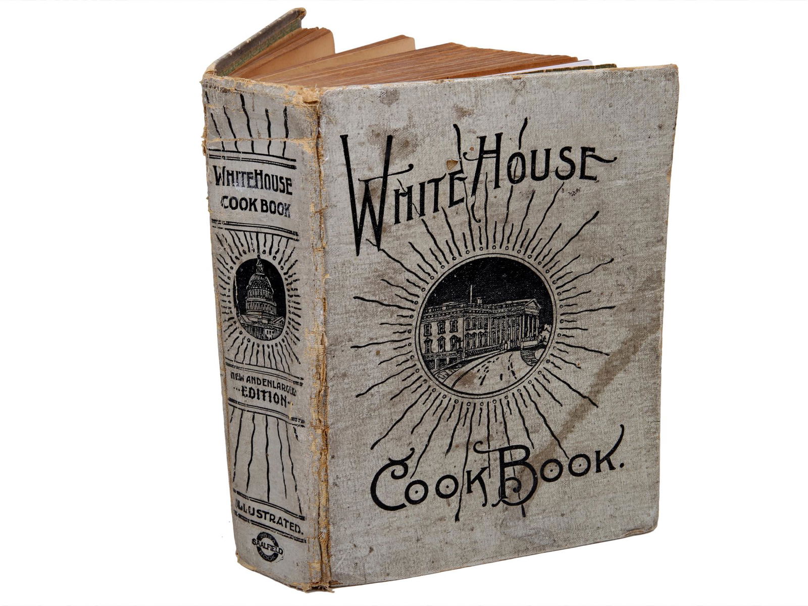 ANTIQUE 1919 THE WHITE HOUSE COOKBOOK BY ZIEMANN (1 of 14)