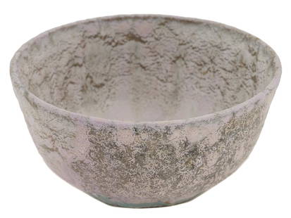 ARTISTIC CERAMIC BOWL LEE HALPERN STUDIO POTTERY: Lea Halpern, 1901-1985, Dutch-American designer and ceramist. An artistic ceramic bowl. Pinkish grey color. Handsigned underneath. Personal number 471BP. Collectible Designer Ceramics For Interior Dec