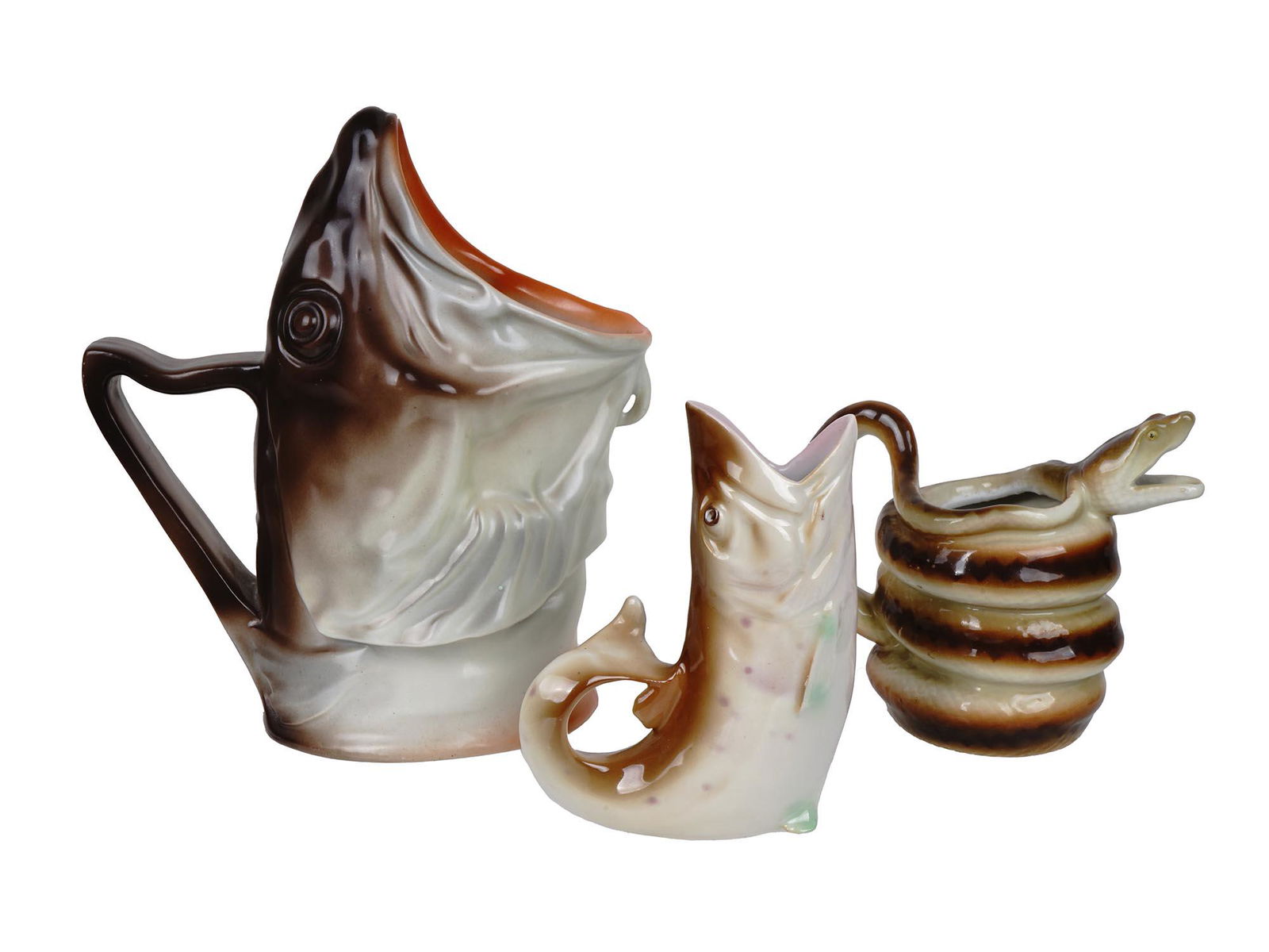 FIGURAL PORCELAIN FISH CREAMERS BY ROYAL BAYREUTH (1 of 11)