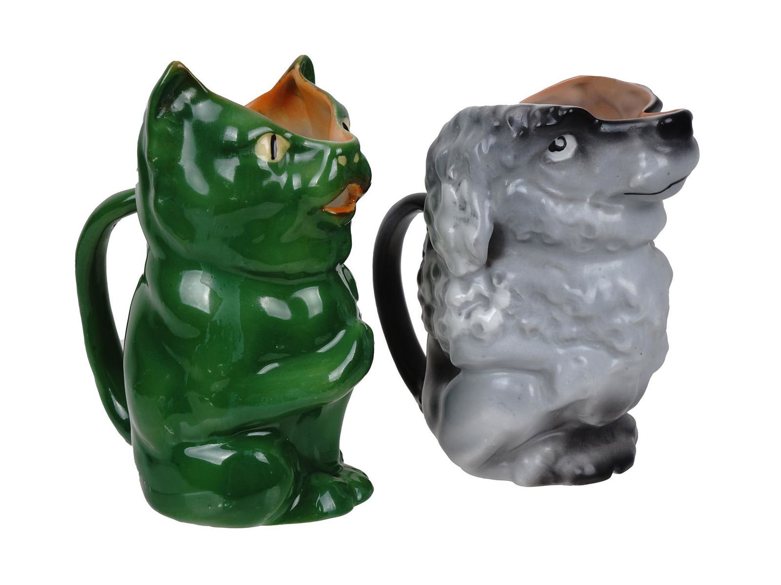 ROYAL BAYREUTH PORCELAIN CAT AND DOG MILK PITCHER (1 of 9)