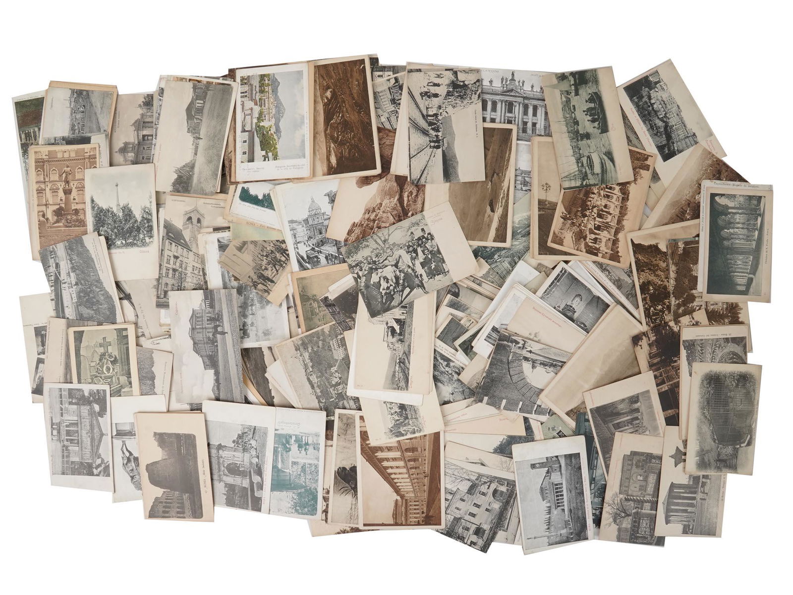 LARGE GROUP ANTIQUE RUSSIAN EUROPEAN POST CARDS (1 of 8)